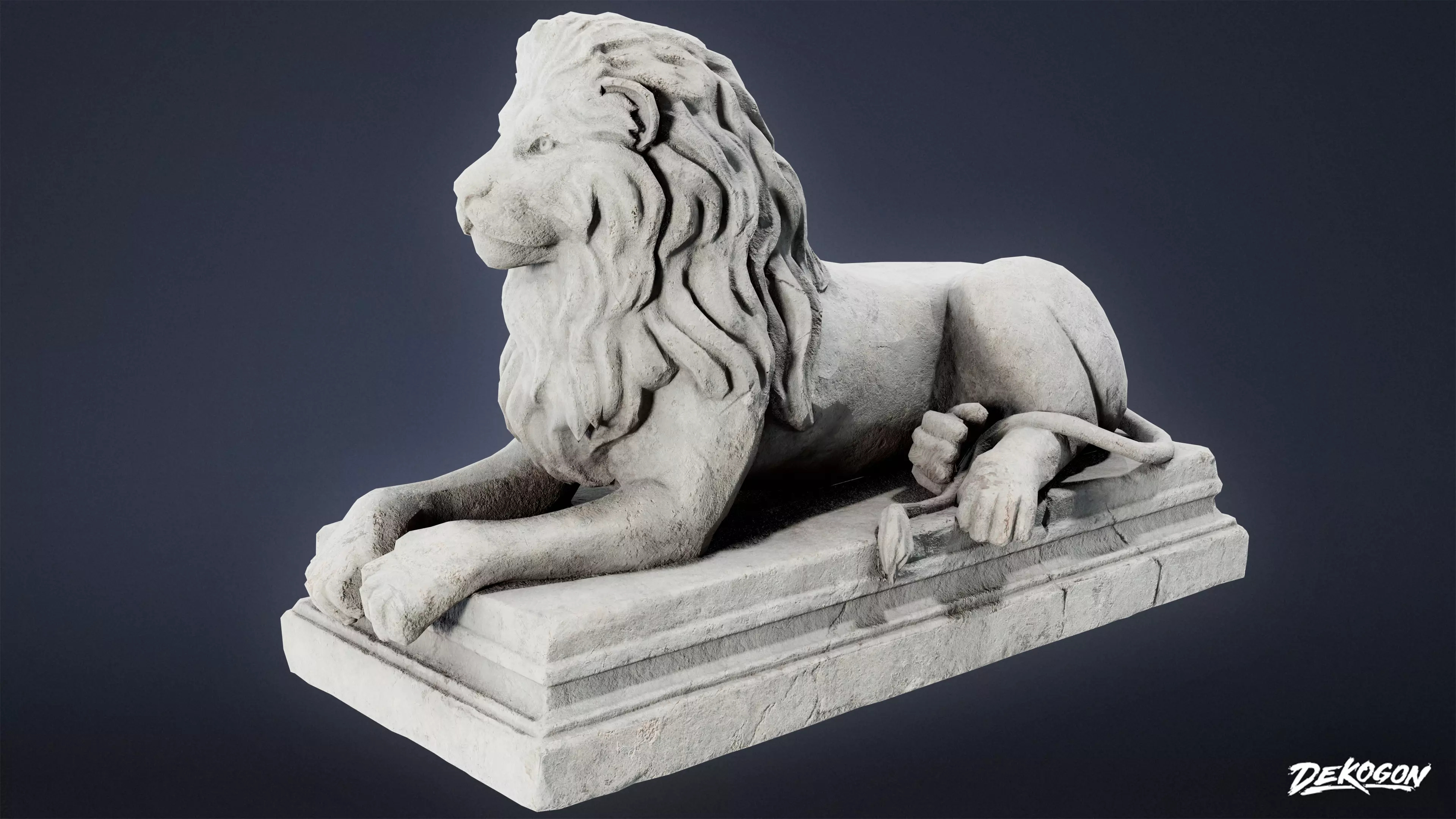 STONE SCULPTURES - Stone Decor 07 - LOW POLY Low-poly 3D model_0