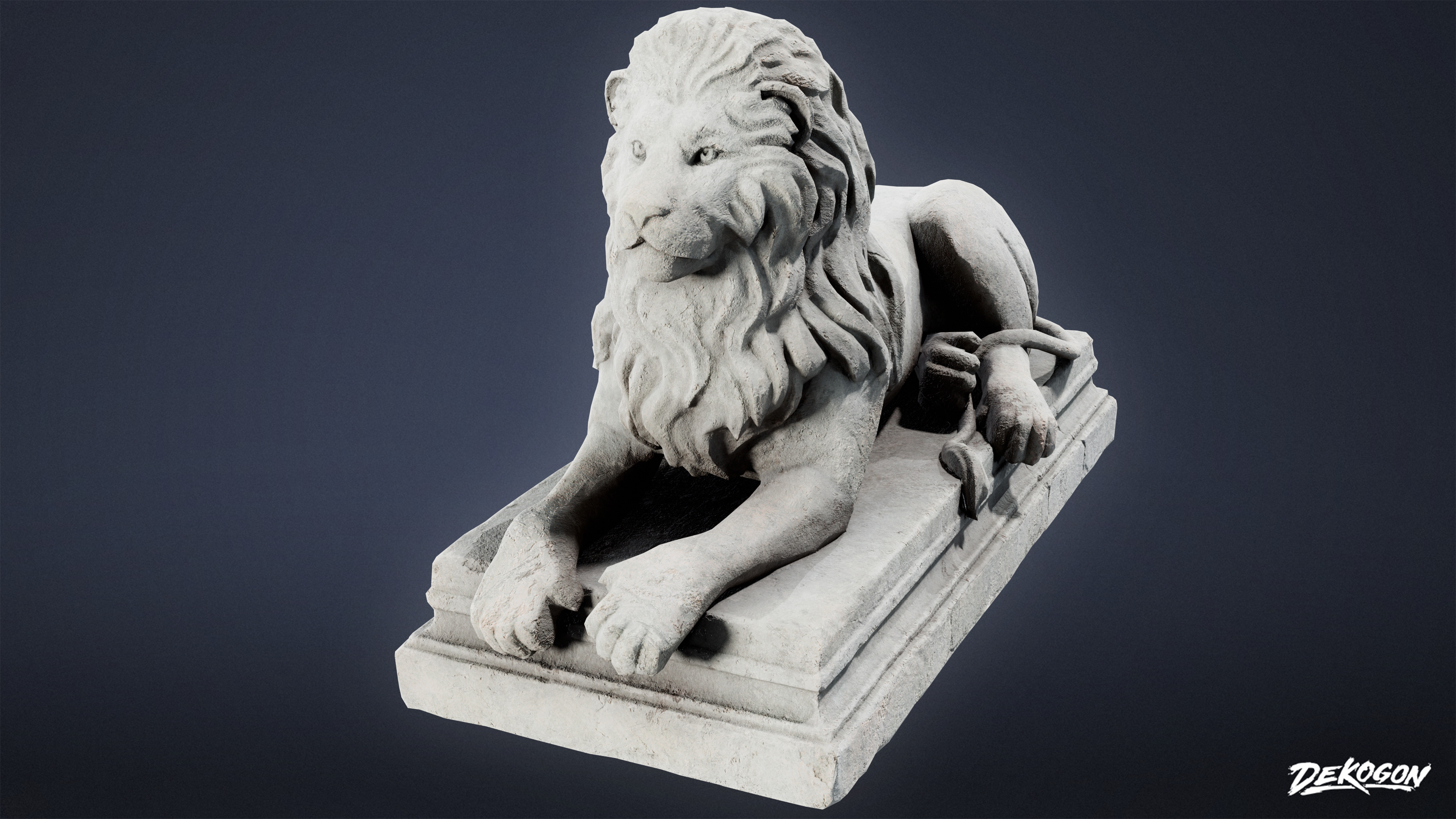 STONE SCULPTURES - Stone Decor 07 - LOW POLY Low-poly 3D model_5