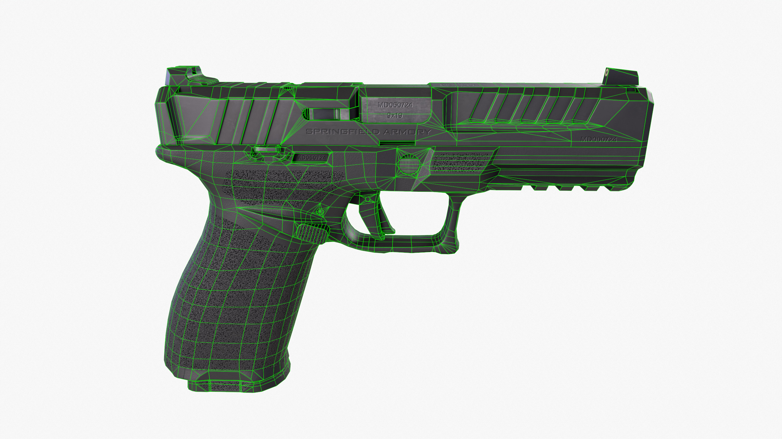 Springfield Echelon Handgun Low-poly 3D model_15