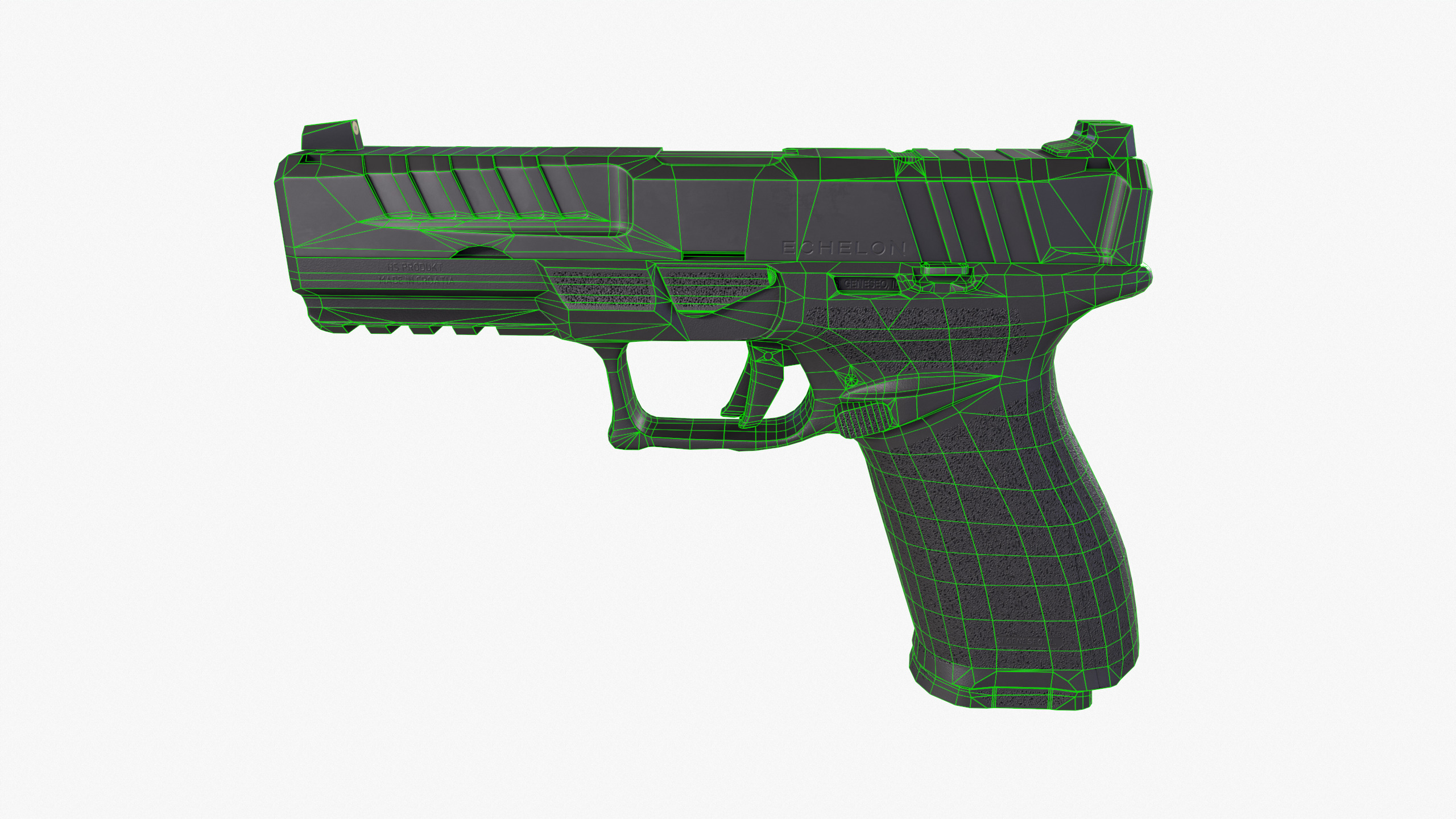 Springfield Echelon Handgun Low-poly 3D model_14