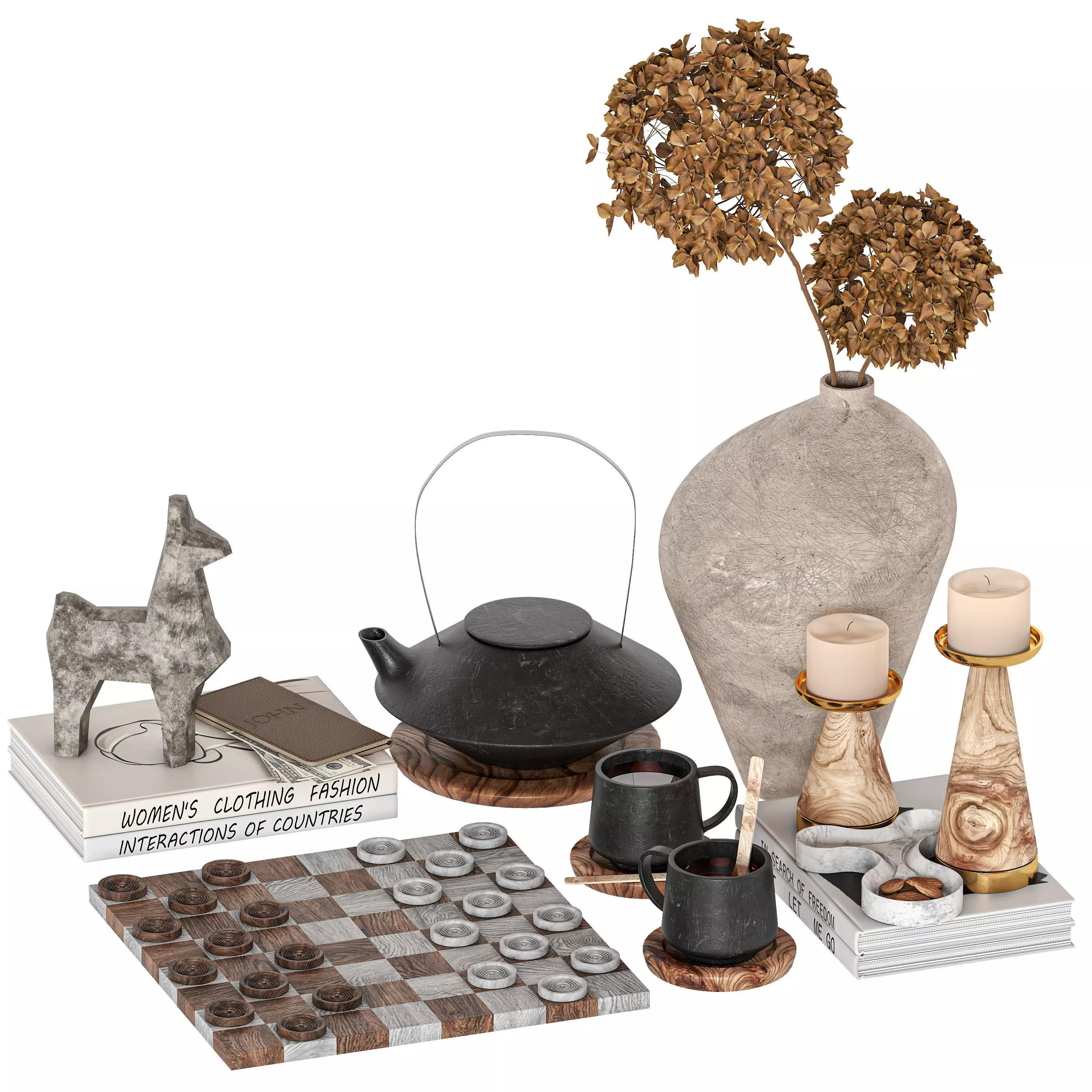 Decorative set 06 3D model_0