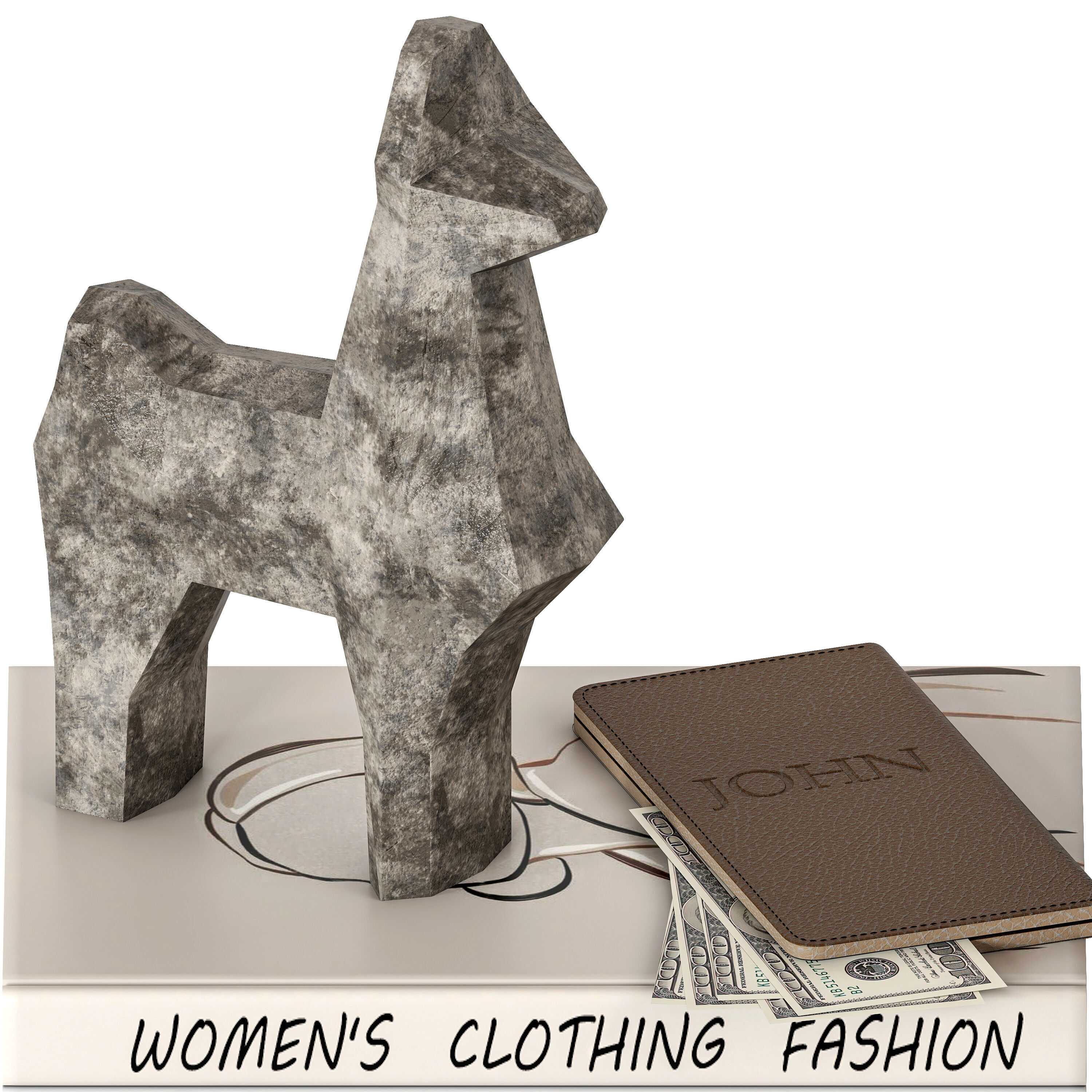 Decorative set 06 3D model_3