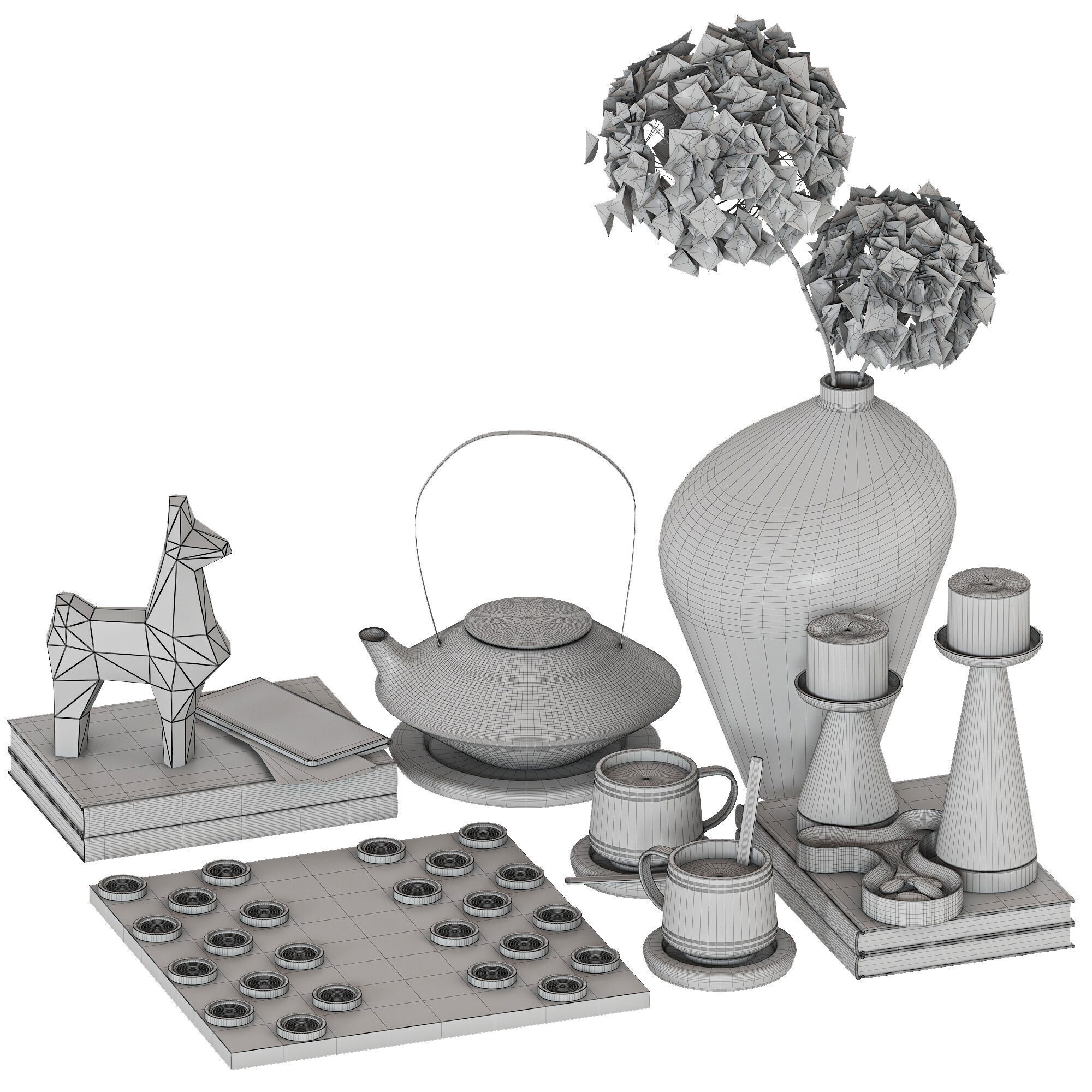 Decorative set 06 3D model_5