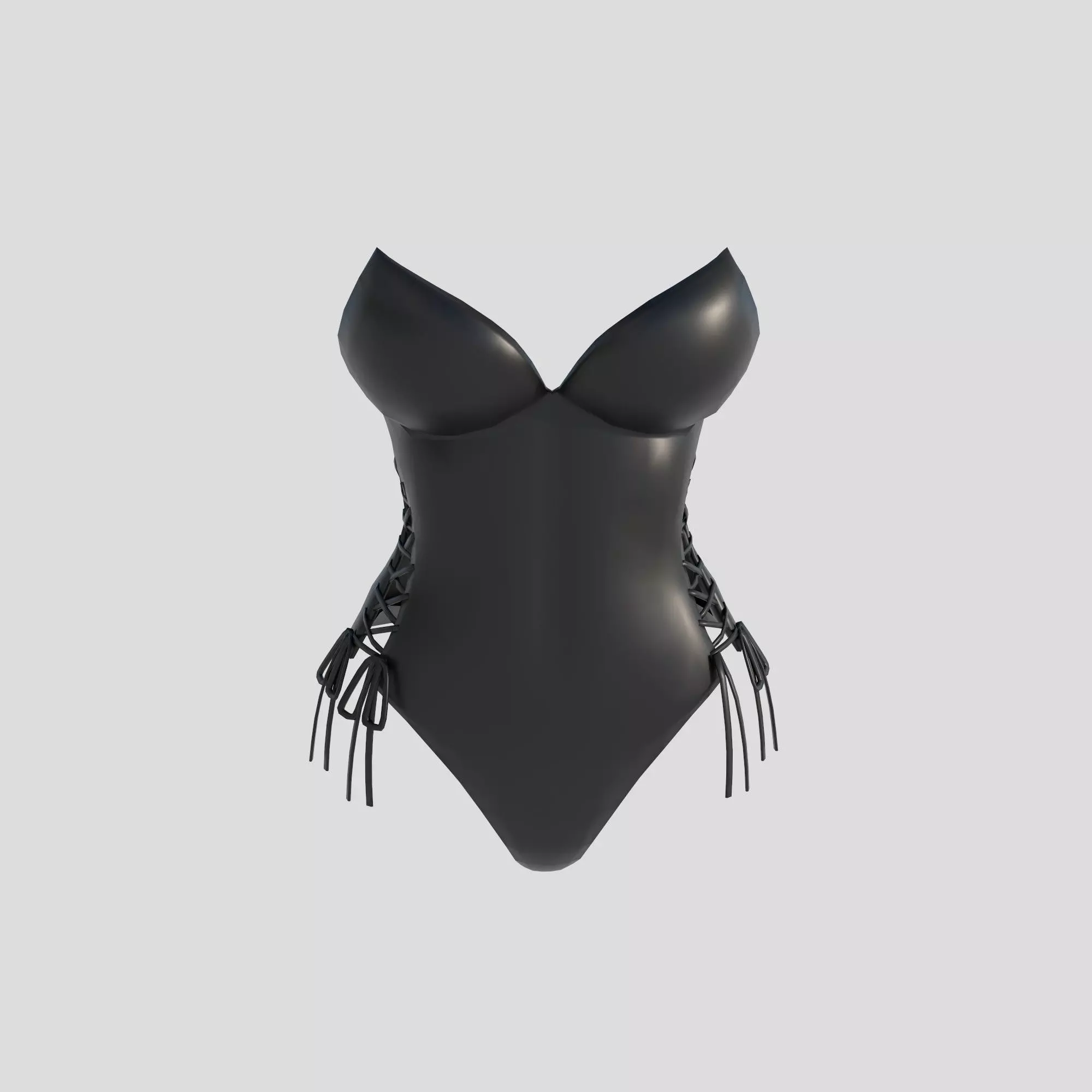 Corset Low-poly 3D model_0