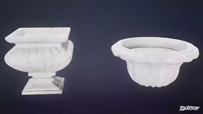 STONE SCULPTURES - Urn Decor 03 - NANITE