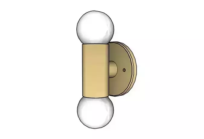 Cylinder Double Sconce by Schoolhouse