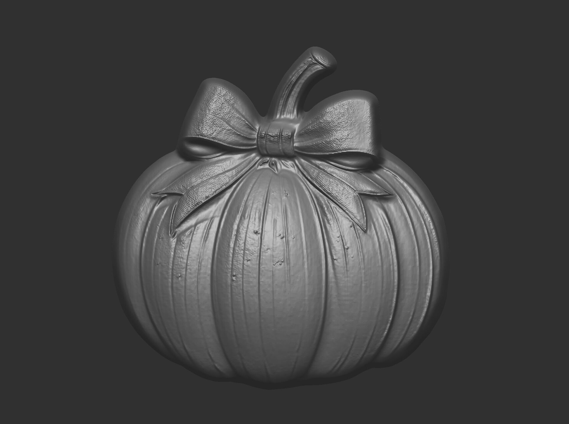 pumpkin  ribbonbow  cnc  3D print model_6