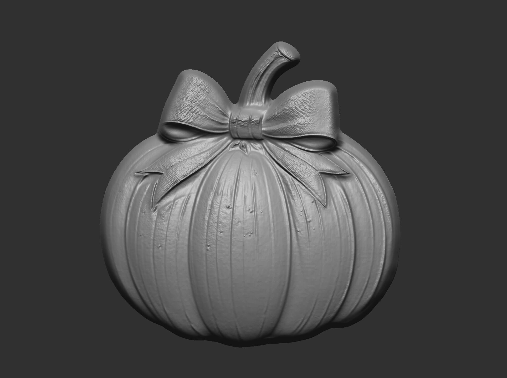 pumpkin  ribbonbow  cnc  3D print model_7