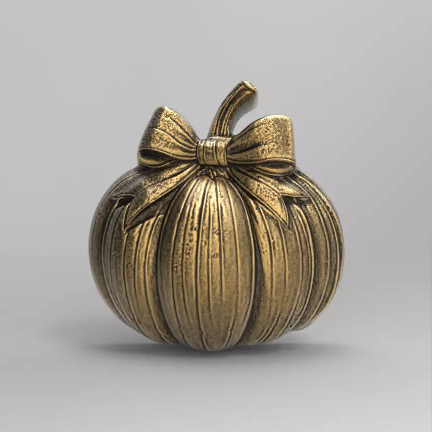 pumpkin  ribbonbow  cnc  3D print model_0