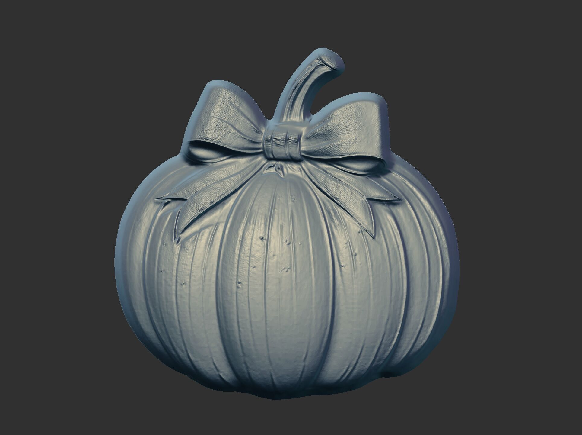 pumpkin  ribbonbow  cnc  3D print model_9