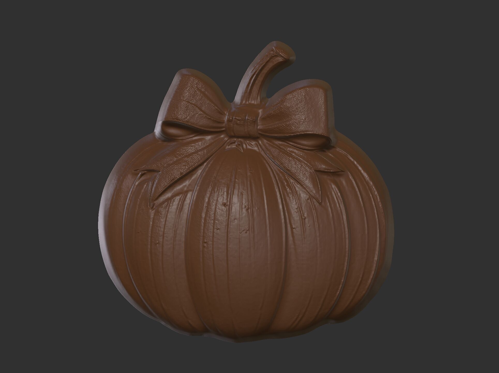 pumpkin  ribbonbow  cnc  3D print model_4