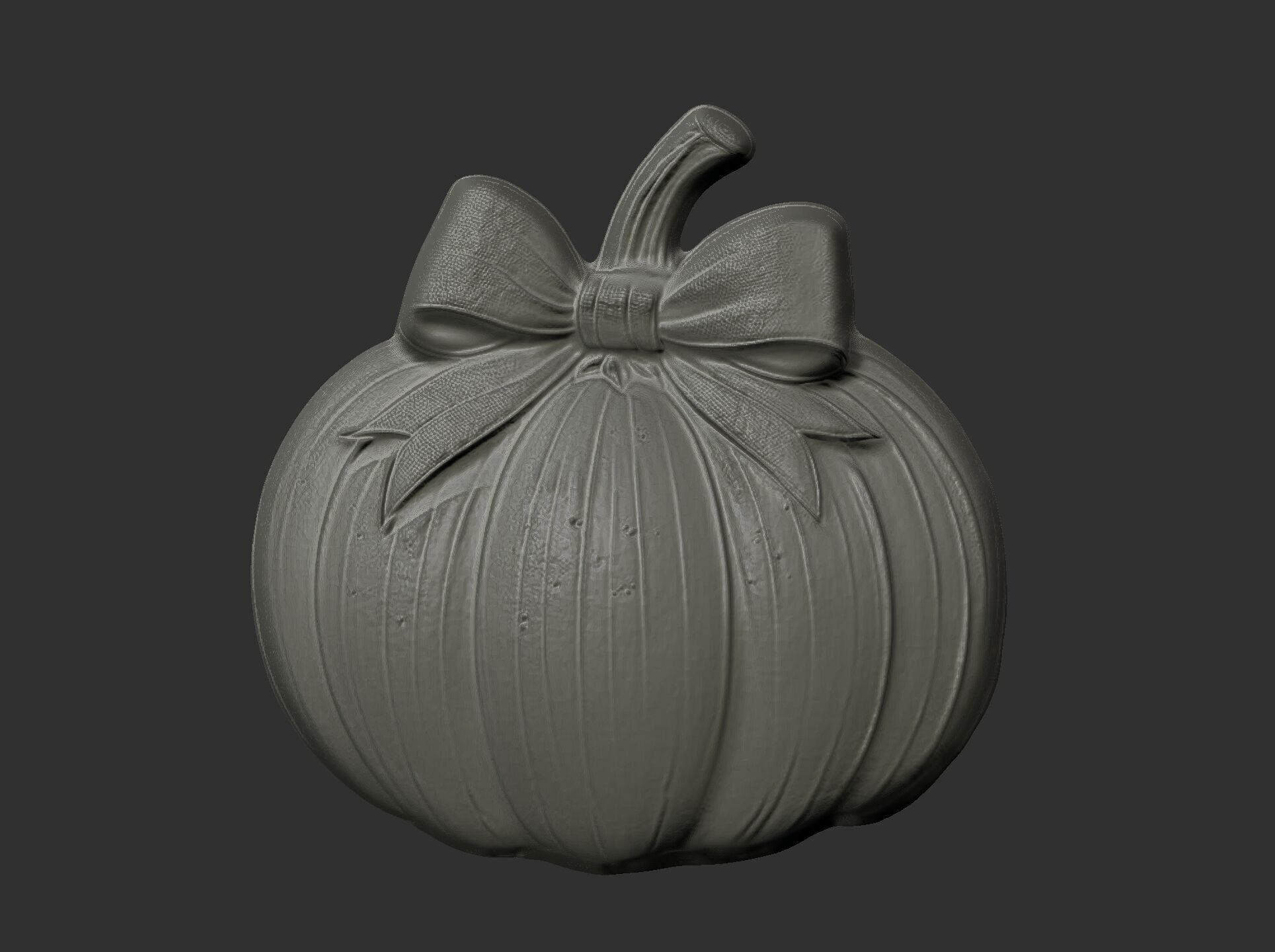 pumpkin  ribbonbow  cnc  3D print model_5