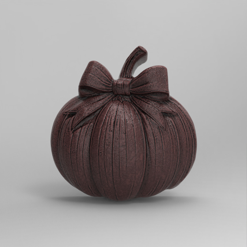 pumpkin  ribbonbow  cnc  3D print model_1