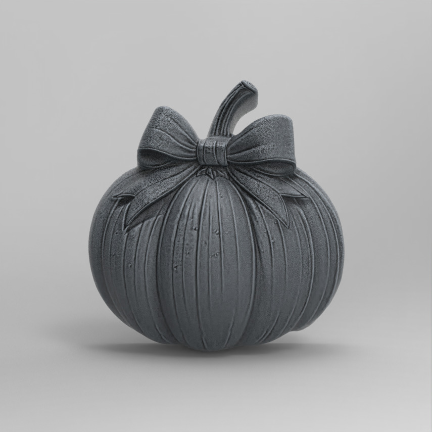 pumpkin  ribbonbow  cnc  3D print model_2
