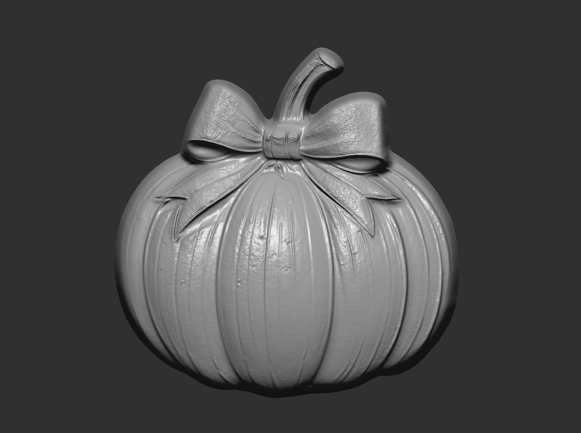 pumpkin  ribbonbow  cnc  3D print model_8