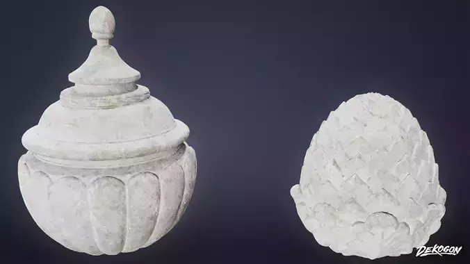 STONE SCULPTURES - Urn Sculpture 01 - NANITE