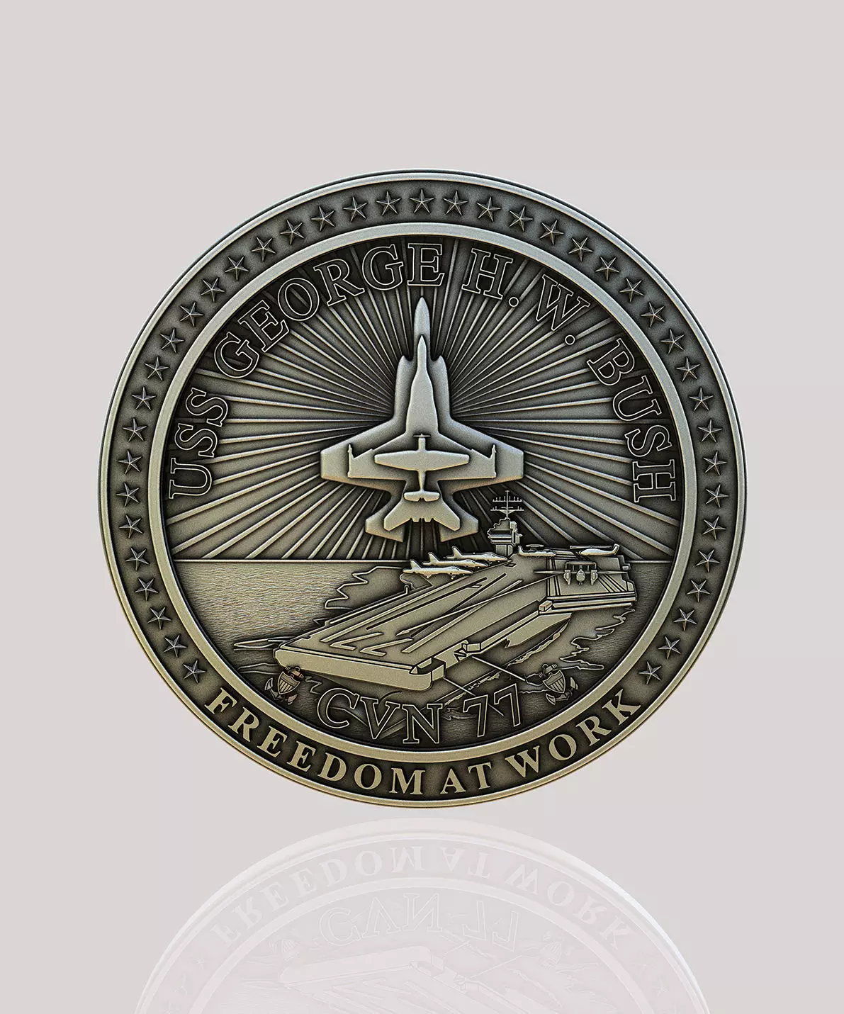 CVN 77 Logo 3D print model_0