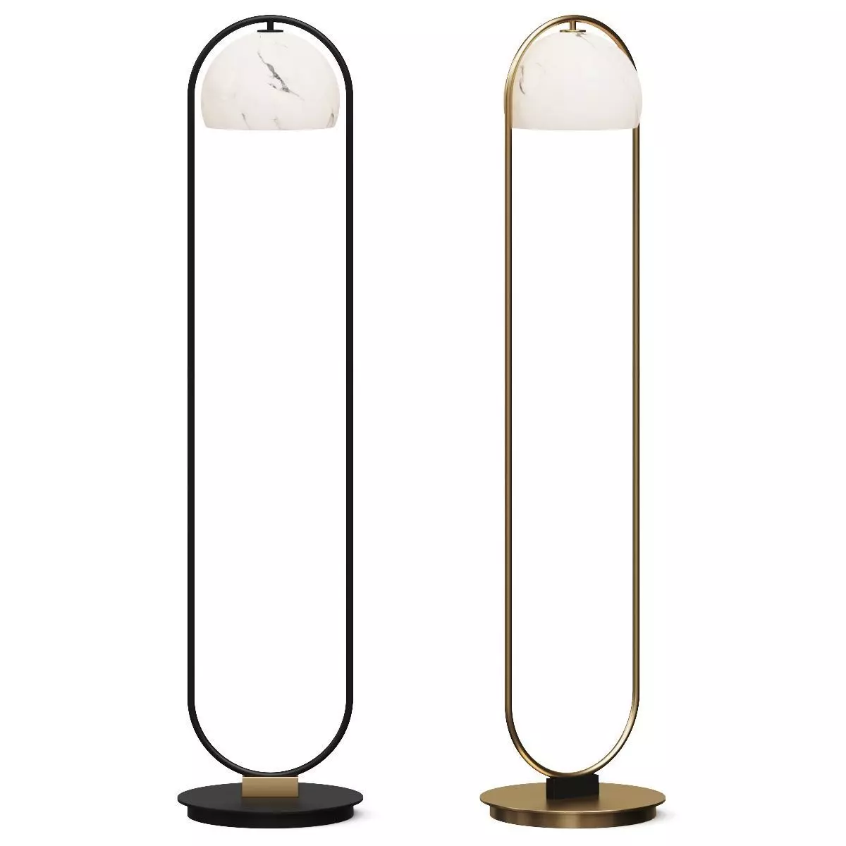 Roche Bobois Neil Structure Floor Lamp 3D model_0