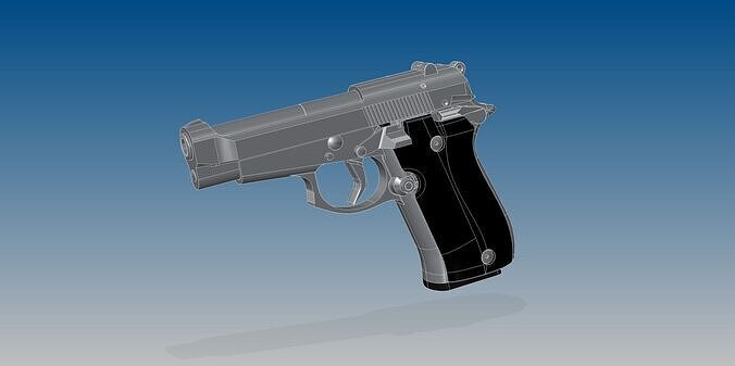 Beretta 84F 3D model