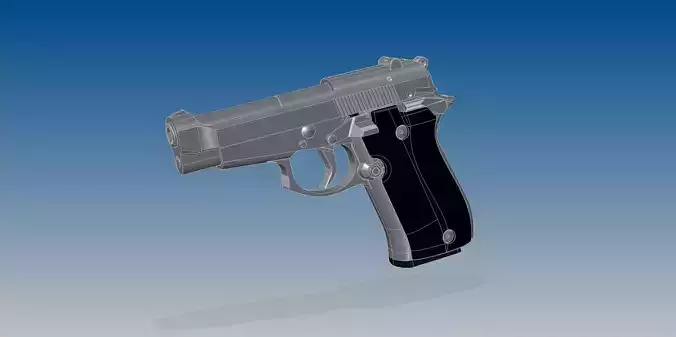 Beretta 84F 3D model