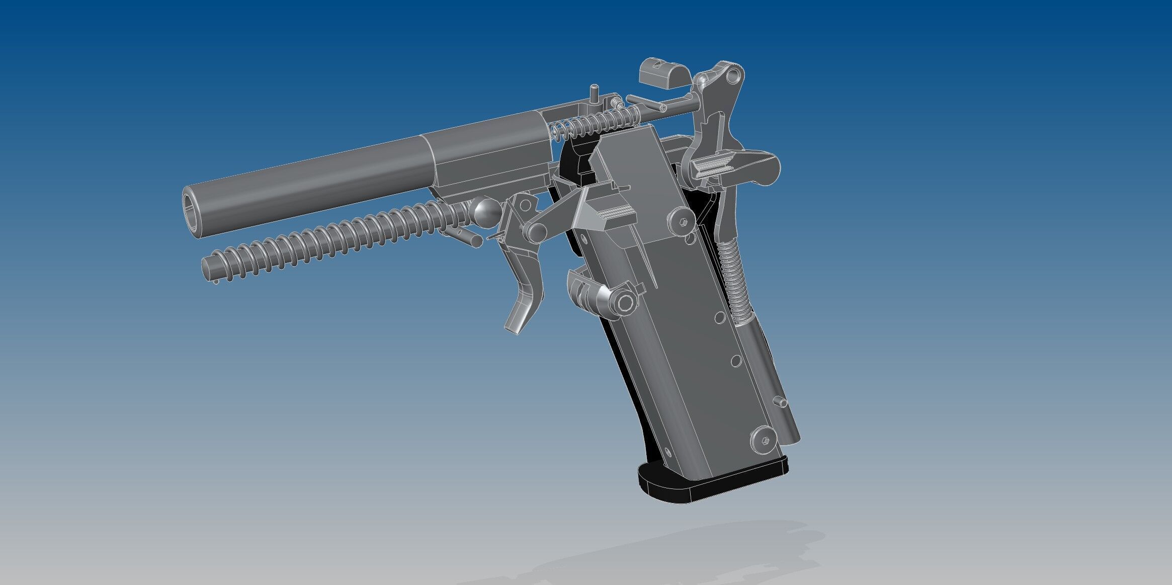 Beretta 84F 3D model_9