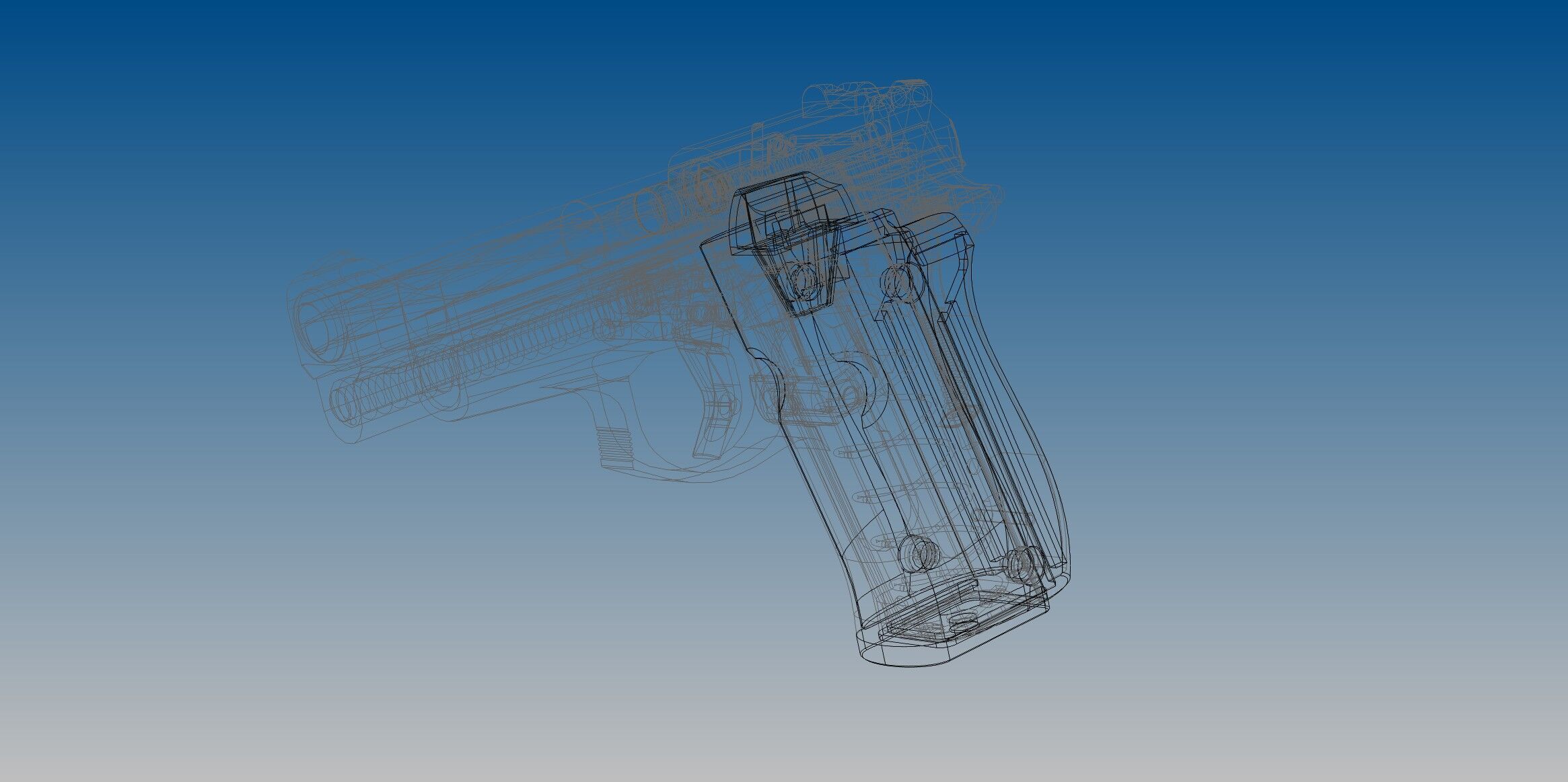 Beretta 84F 3D model_6