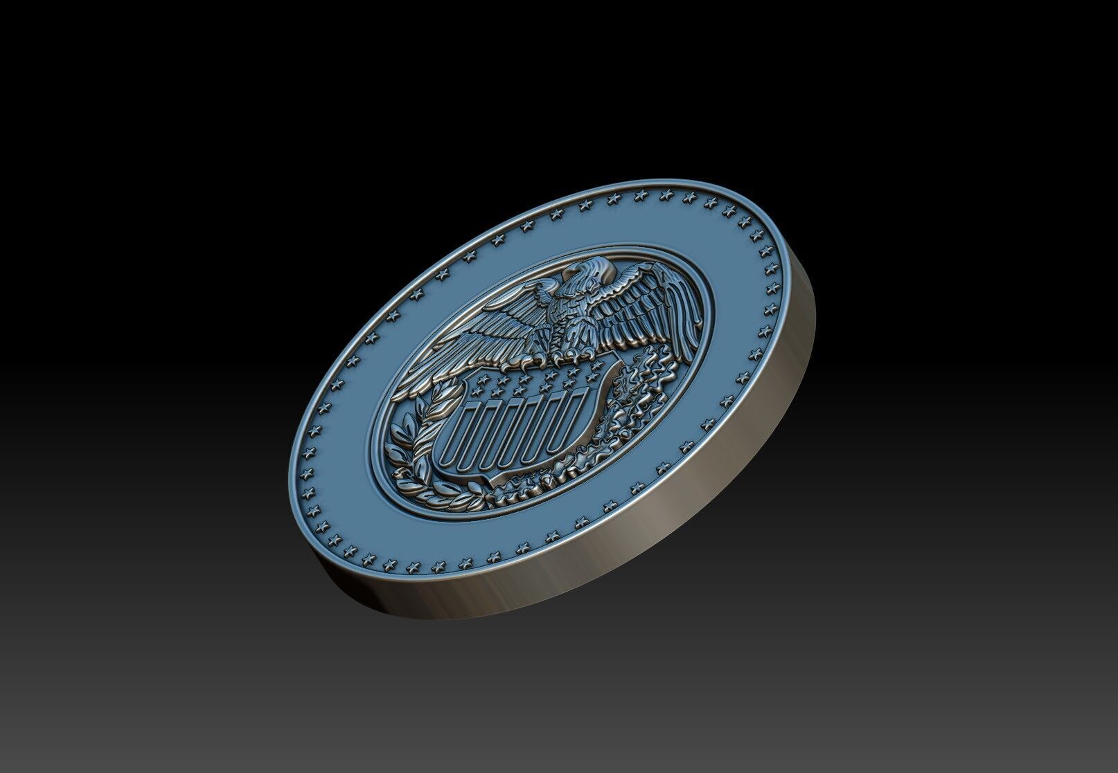 Various Treasury seals 1 3D print model_4