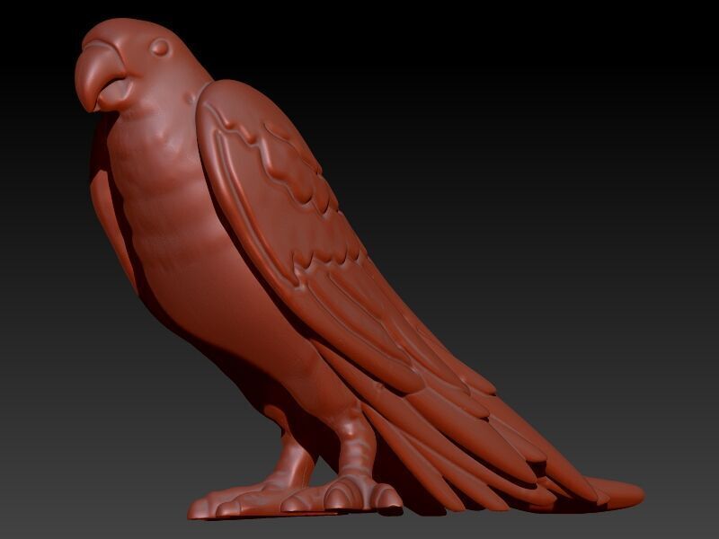 Parrot Pendant 3D print model_3
