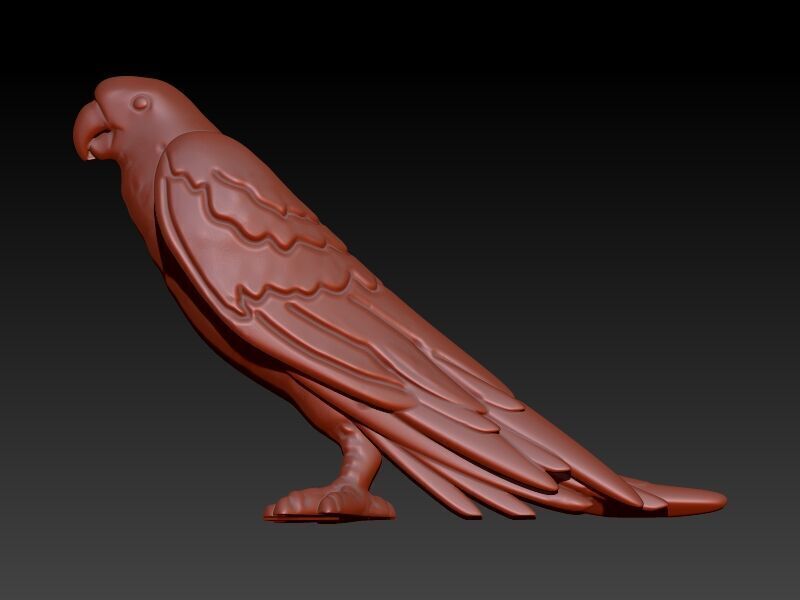 Parrot Pendant 3D print model_9