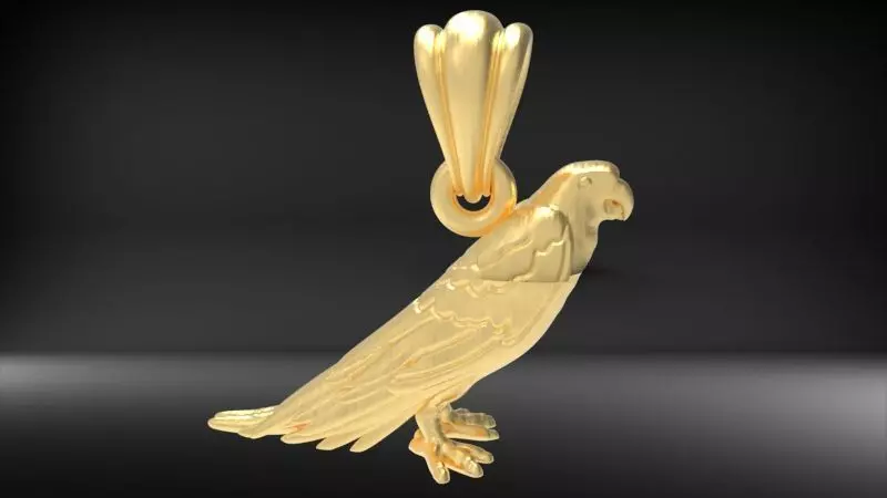 Parrot Pendant 3D print model_0