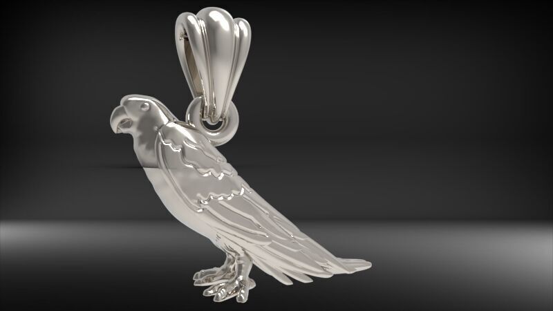 Parrot Pendant 3D print model_23