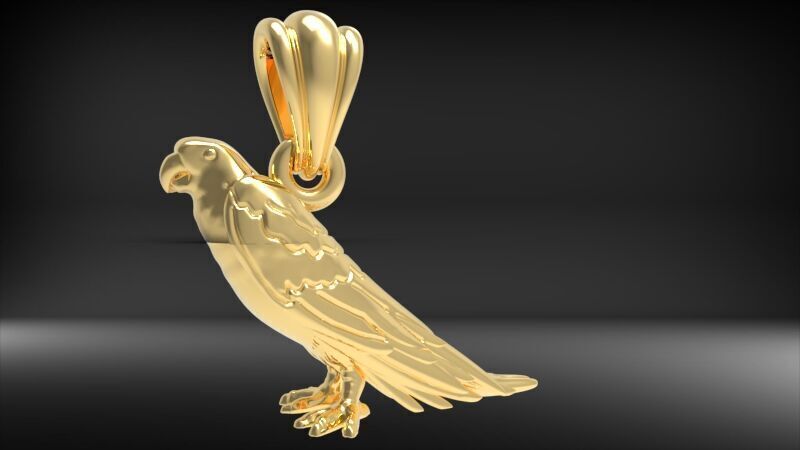 Parrot Pendant 3D print model_22