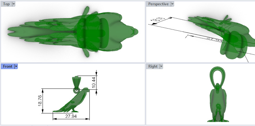 Parrot Pendant 3D print model_31