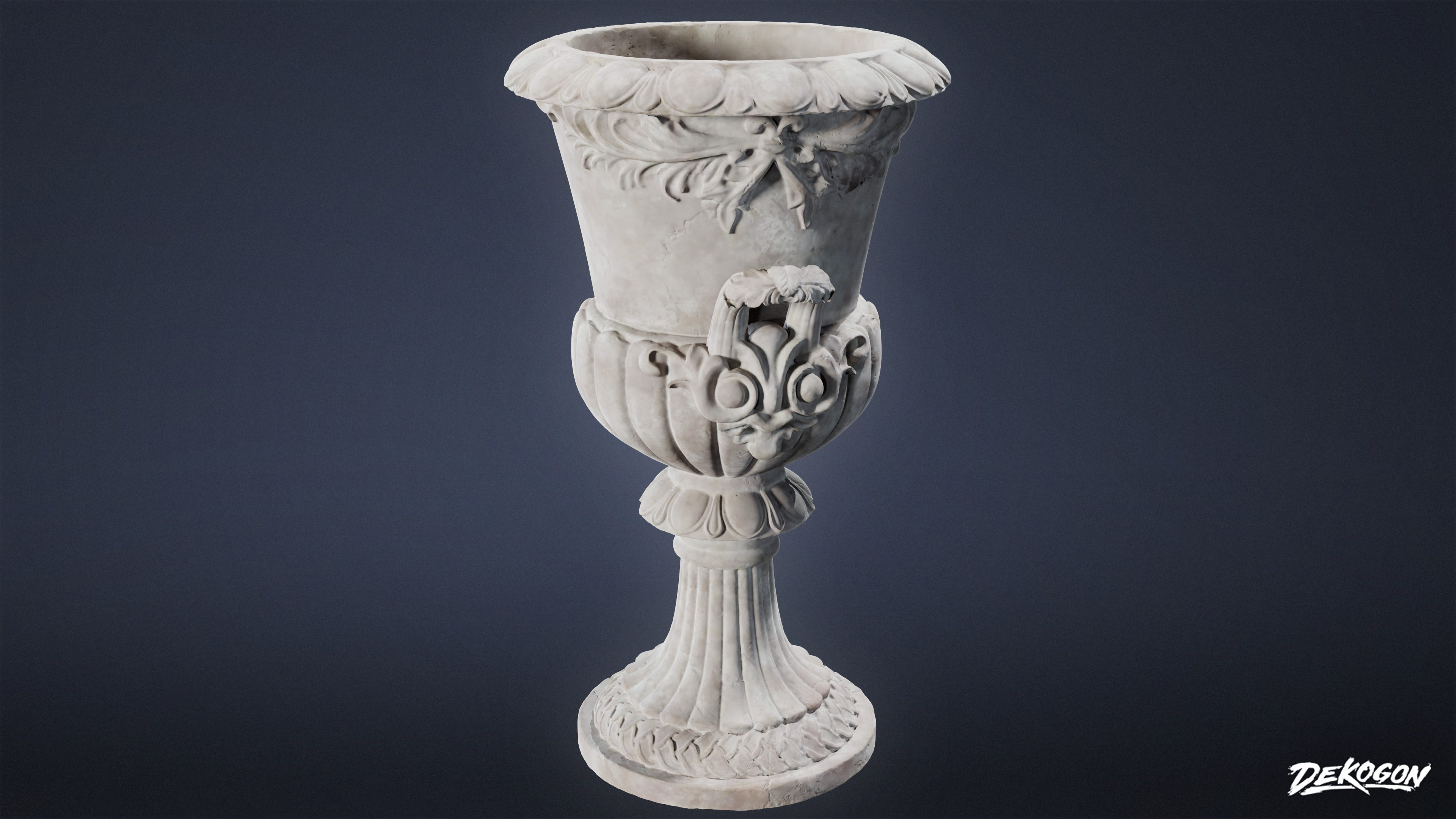 STONE SCULPTURES - Urn Sculpture 04 - NANITE Low-poly 3D model_2