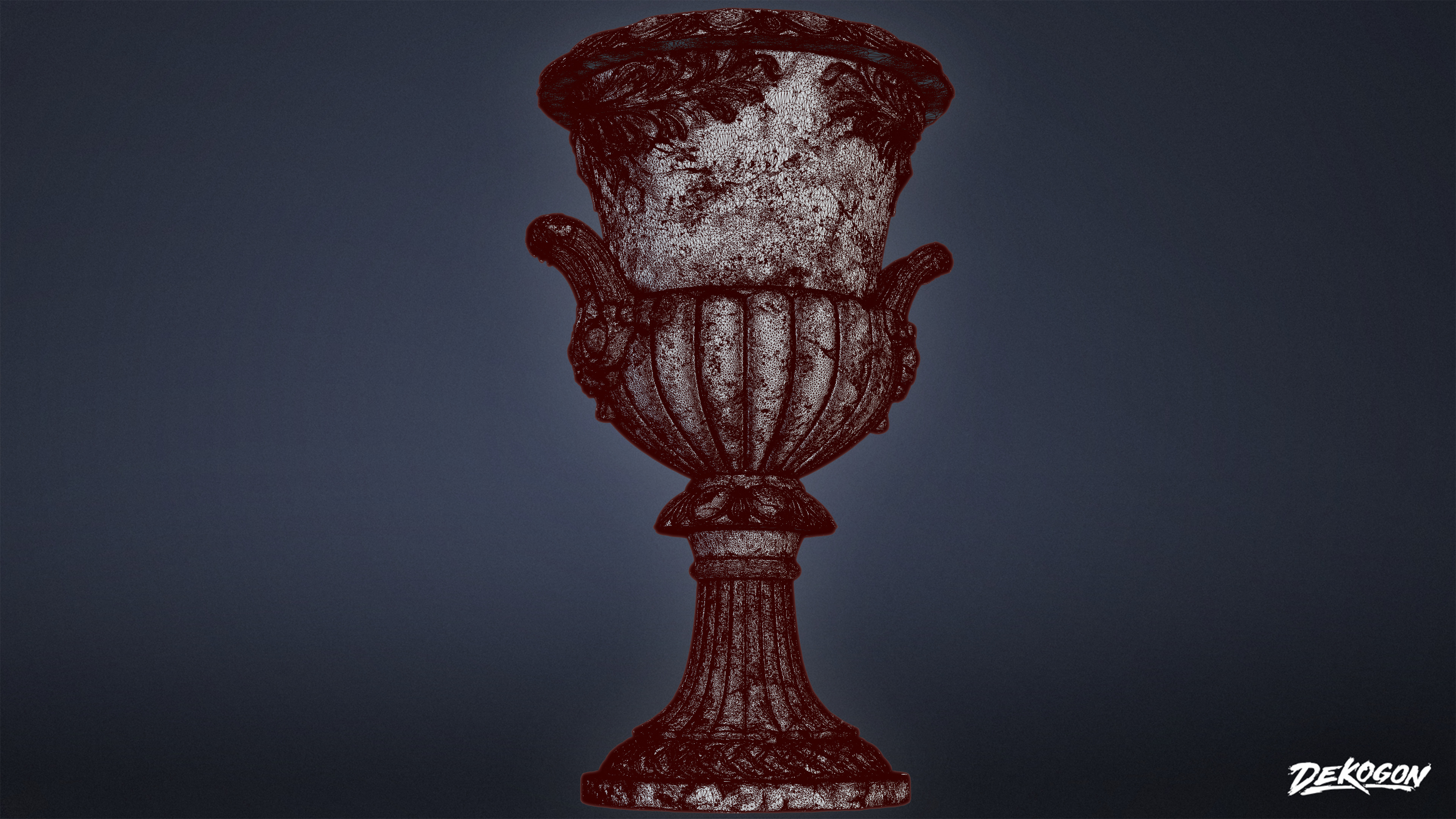STONE SCULPTURES - Urn Sculpture 04 - NANITE Low-poly 3D model_8