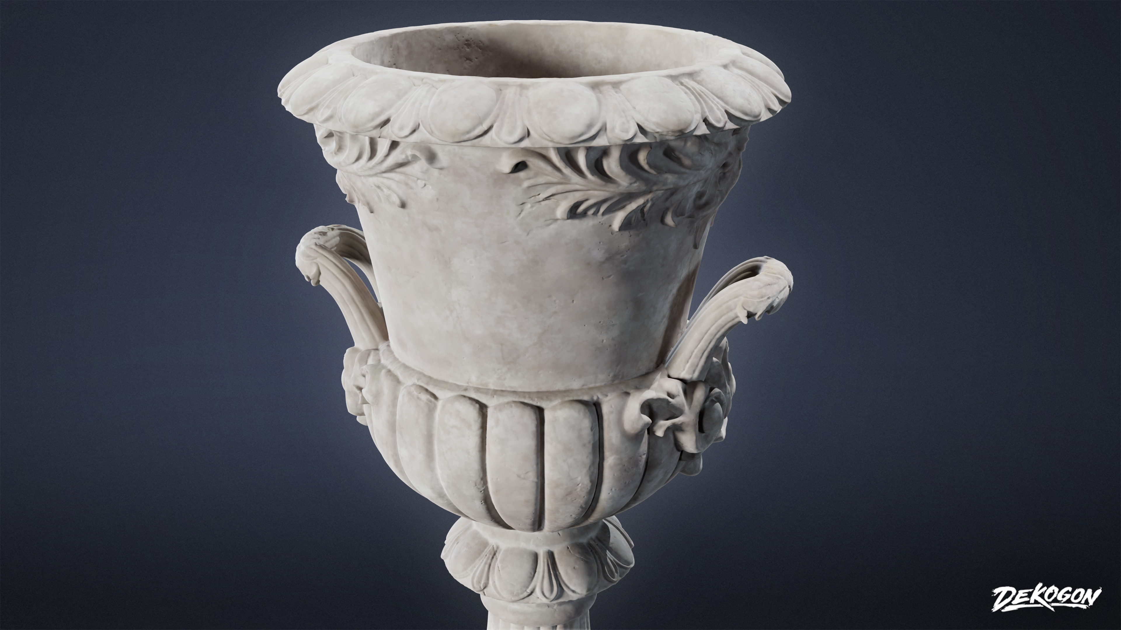 STONE SCULPTURES - Urn Sculpture 04 - NANITE Low-poly 3D model_5