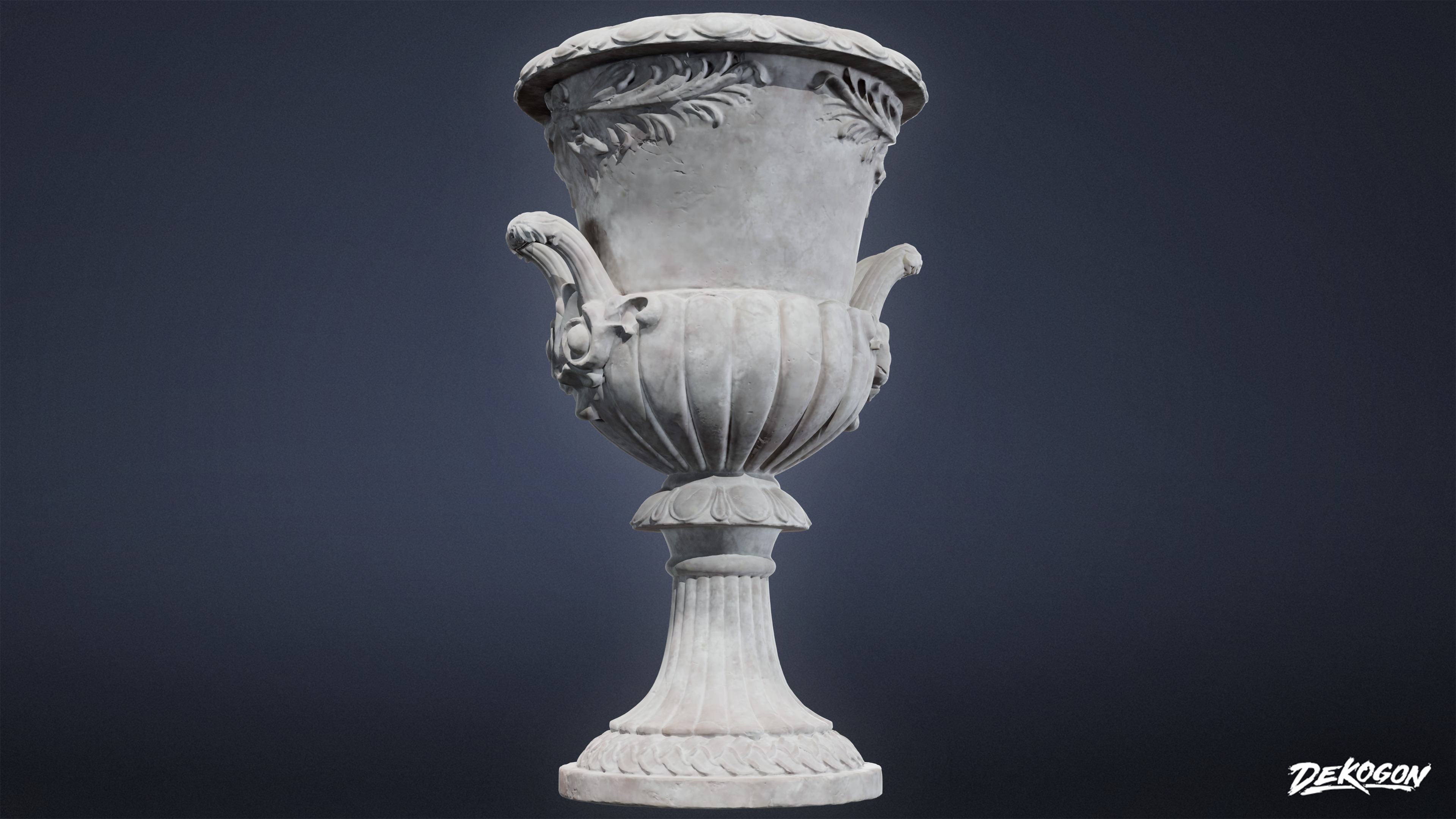 STONE SCULPTURES - Urn Sculpture 04 - NANITE Low-poly 3D model_3