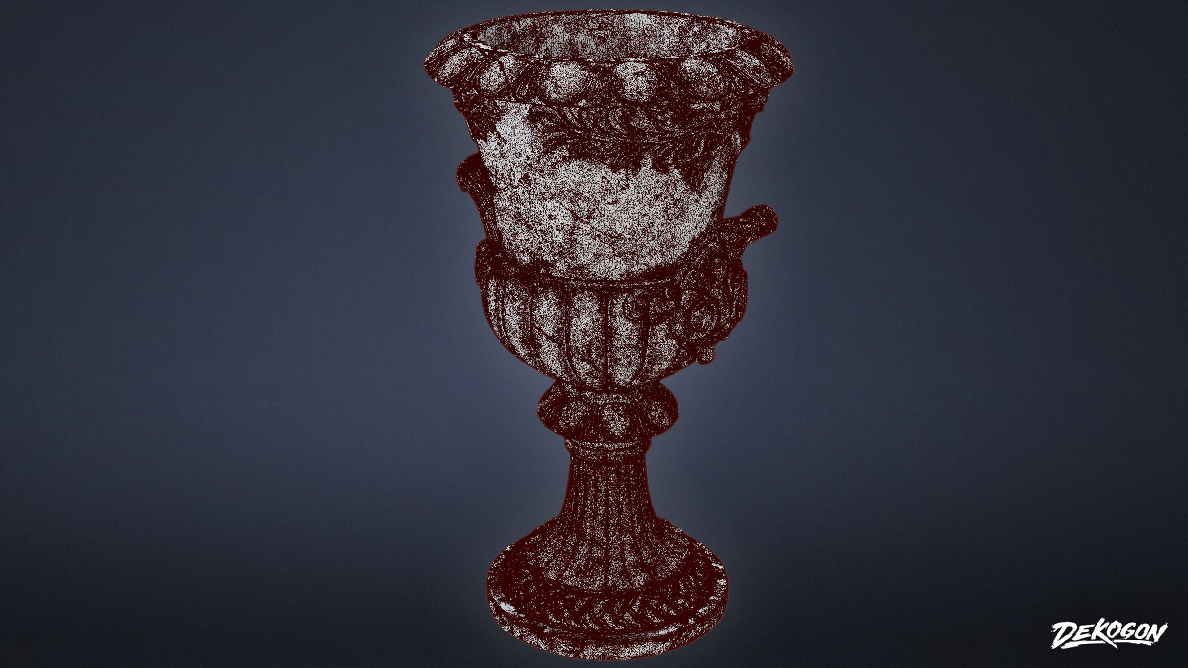 STONE SCULPTURES - Urn Sculpture 04 - NANITE Low-poly 3D model_7