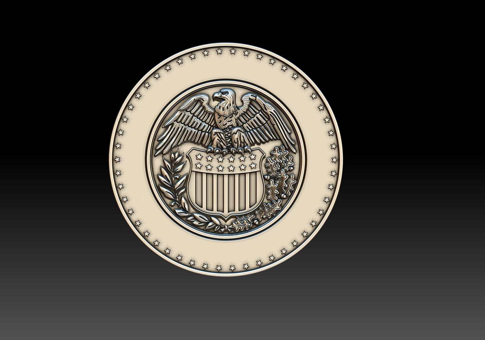 Various Treasury seals 2 3D print model_1