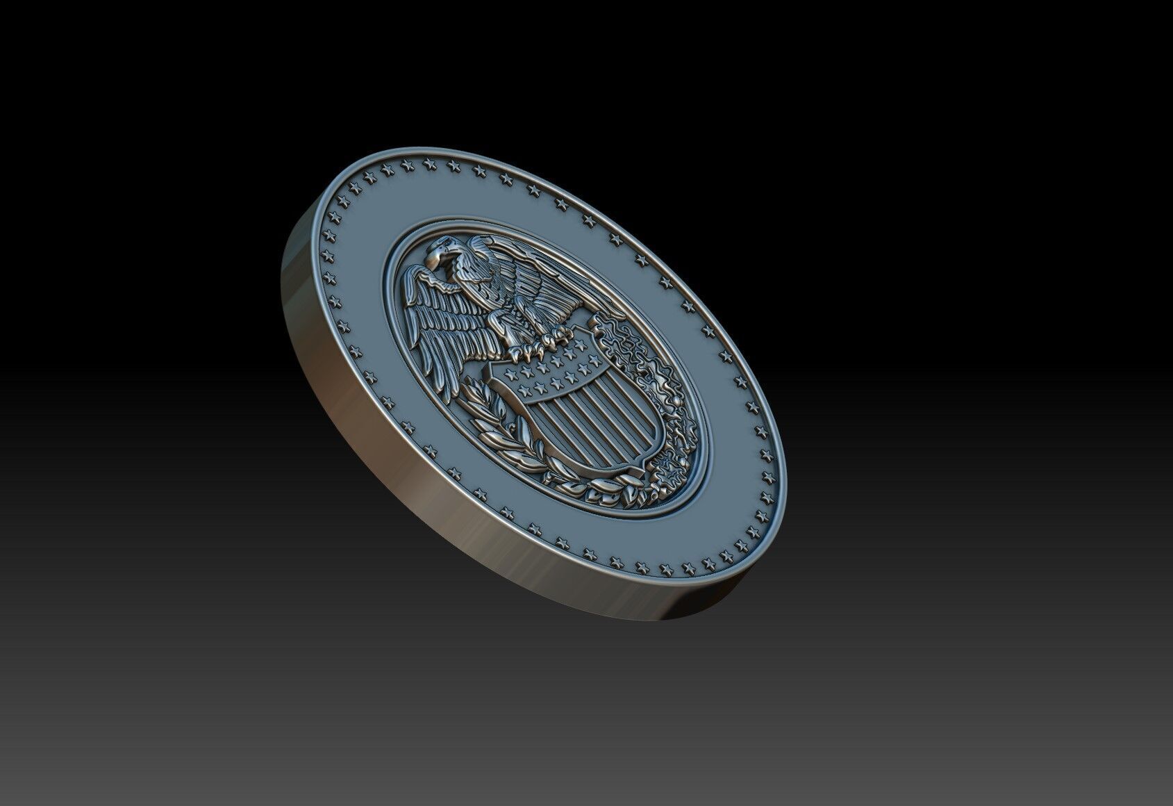 Various Treasury seals 2 3D print model_3