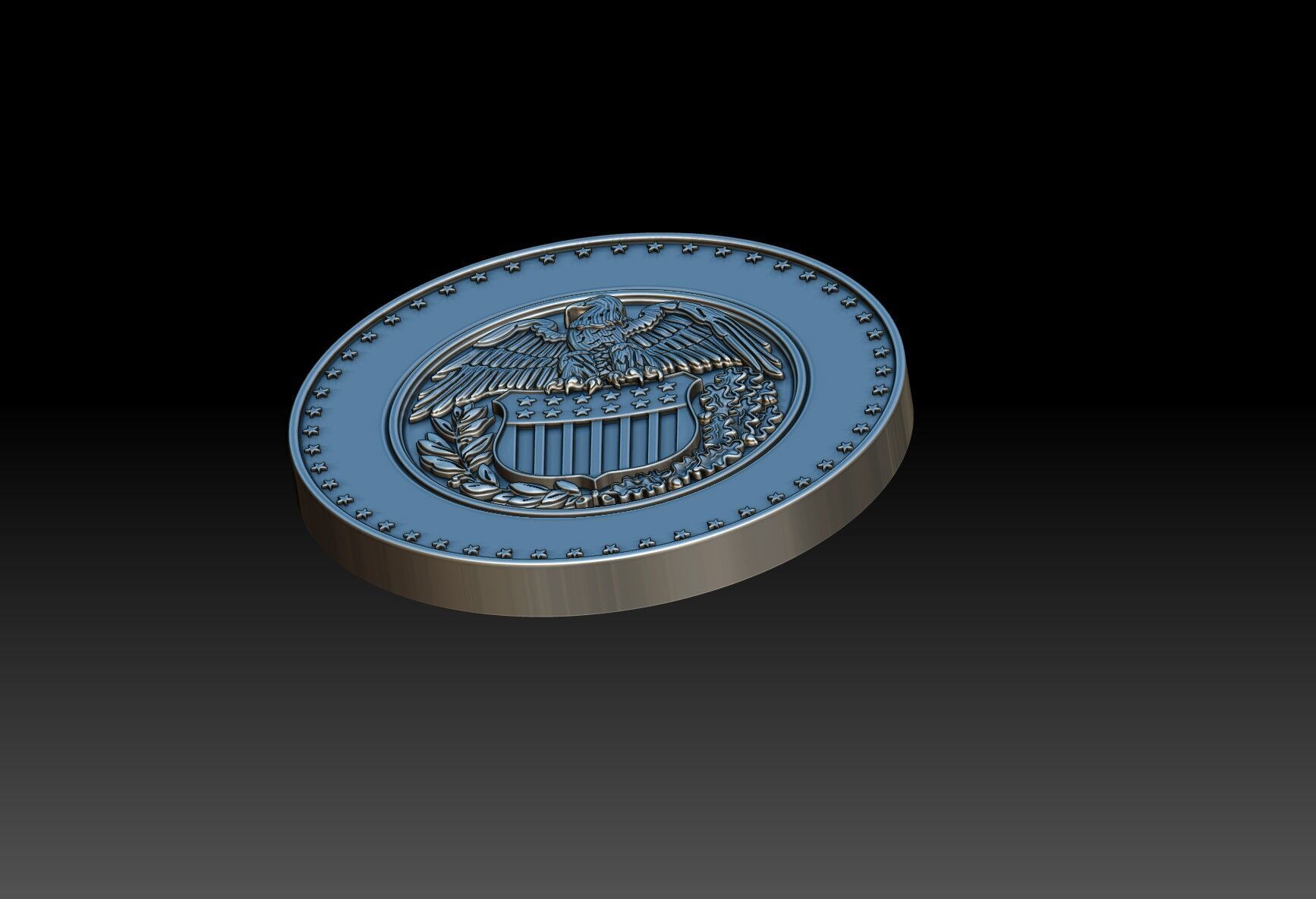 Various Treasury seals 2 3D print model_4