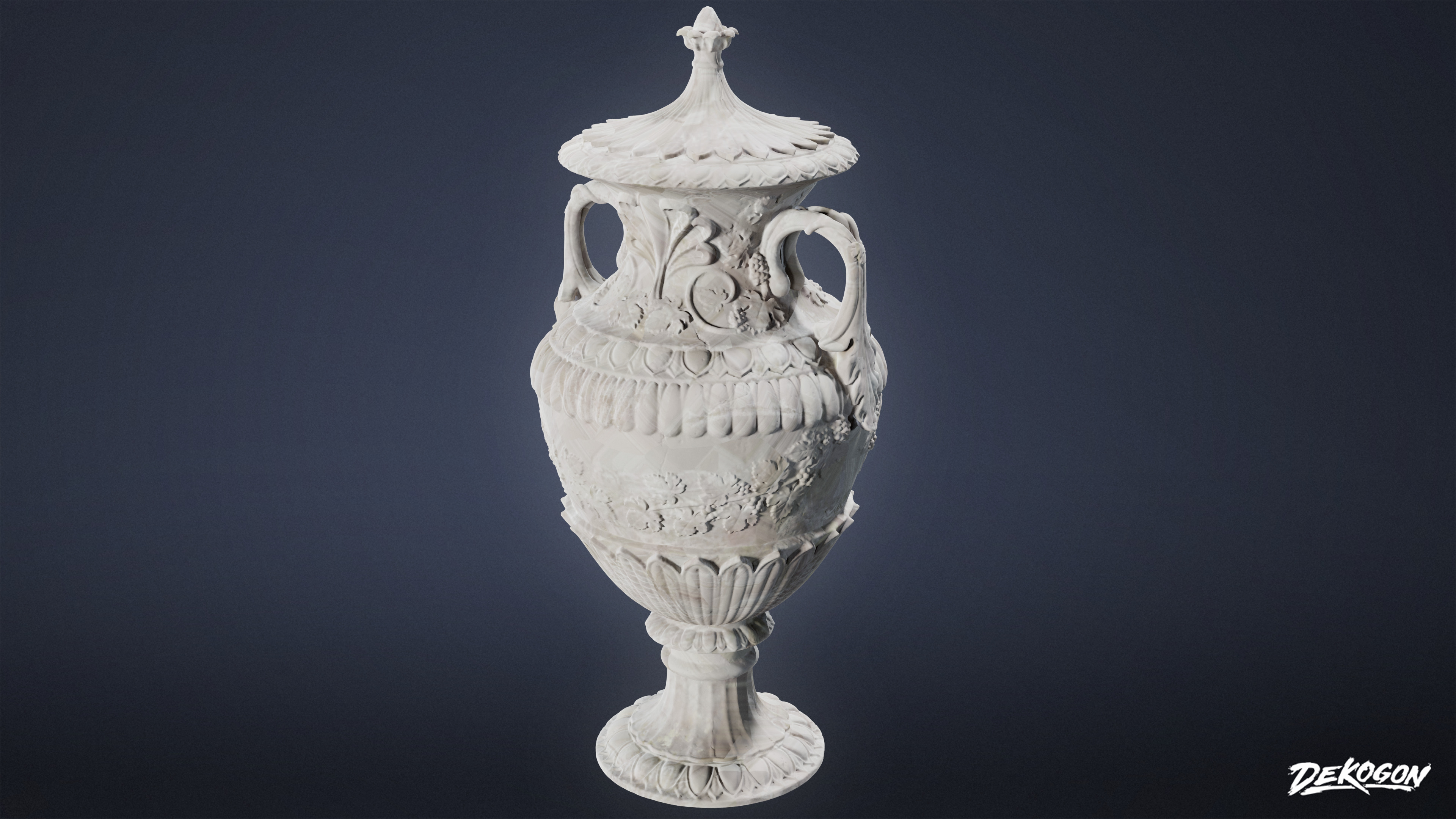 STONE SCULPTURES - Urn Sculpture 06 - NANITE Low-poly 3D model_1