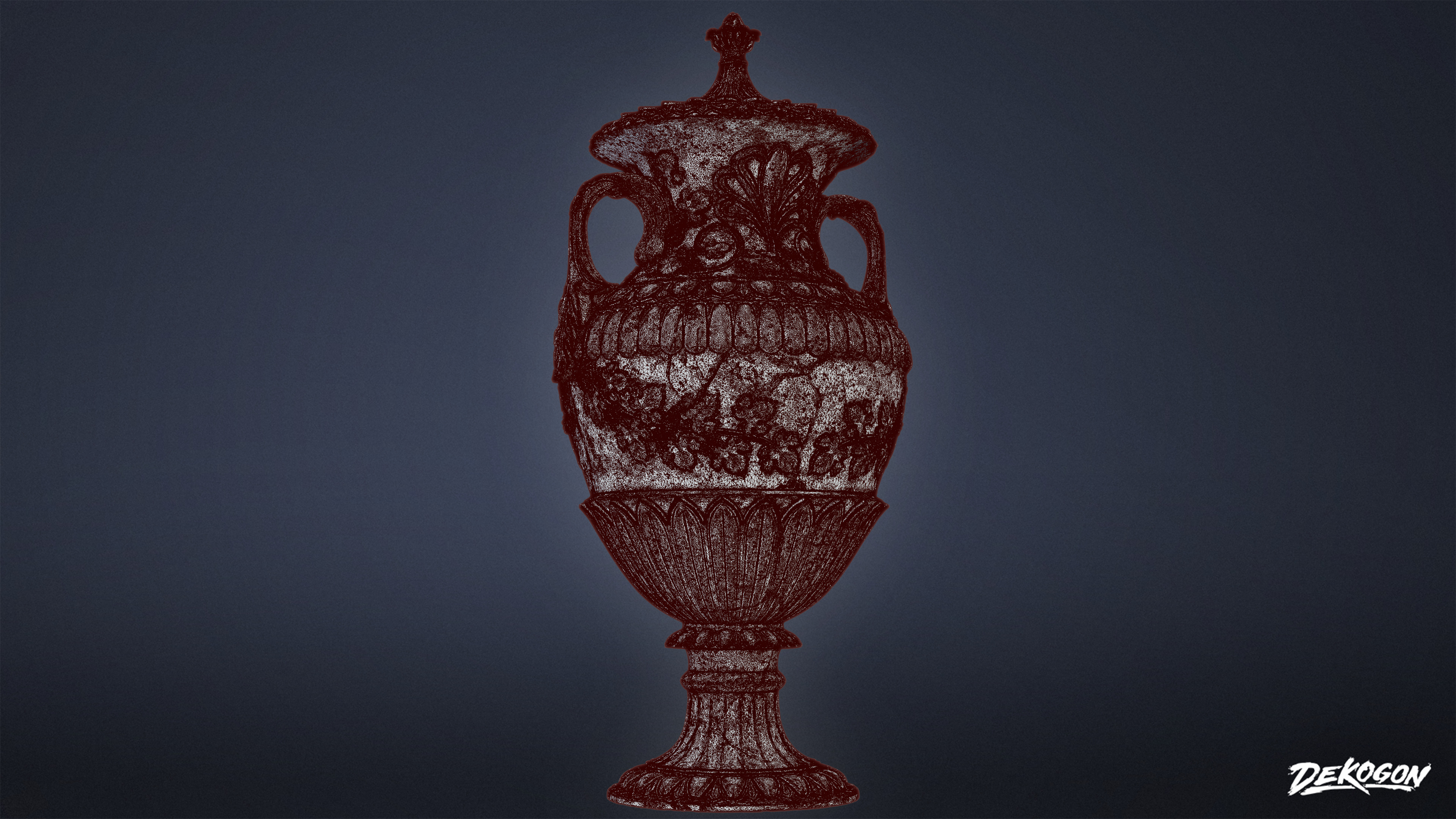 STONE SCULPTURES - Urn Sculpture 06 - NANITE Low-poly 3D model_7