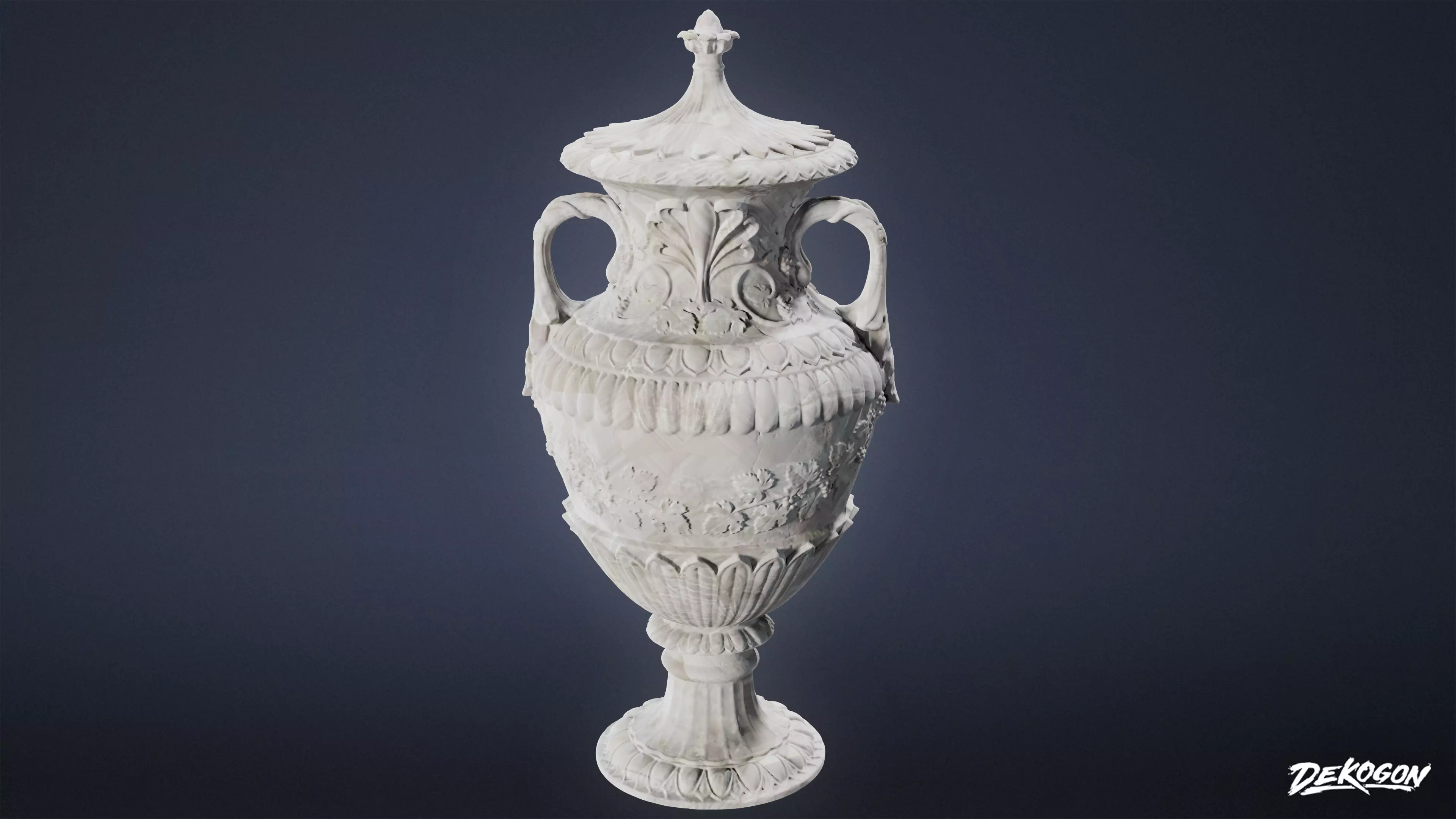 STONE SCULPTURES - Urn Sculpture 06 - NANITE Low-poly 3D model_0