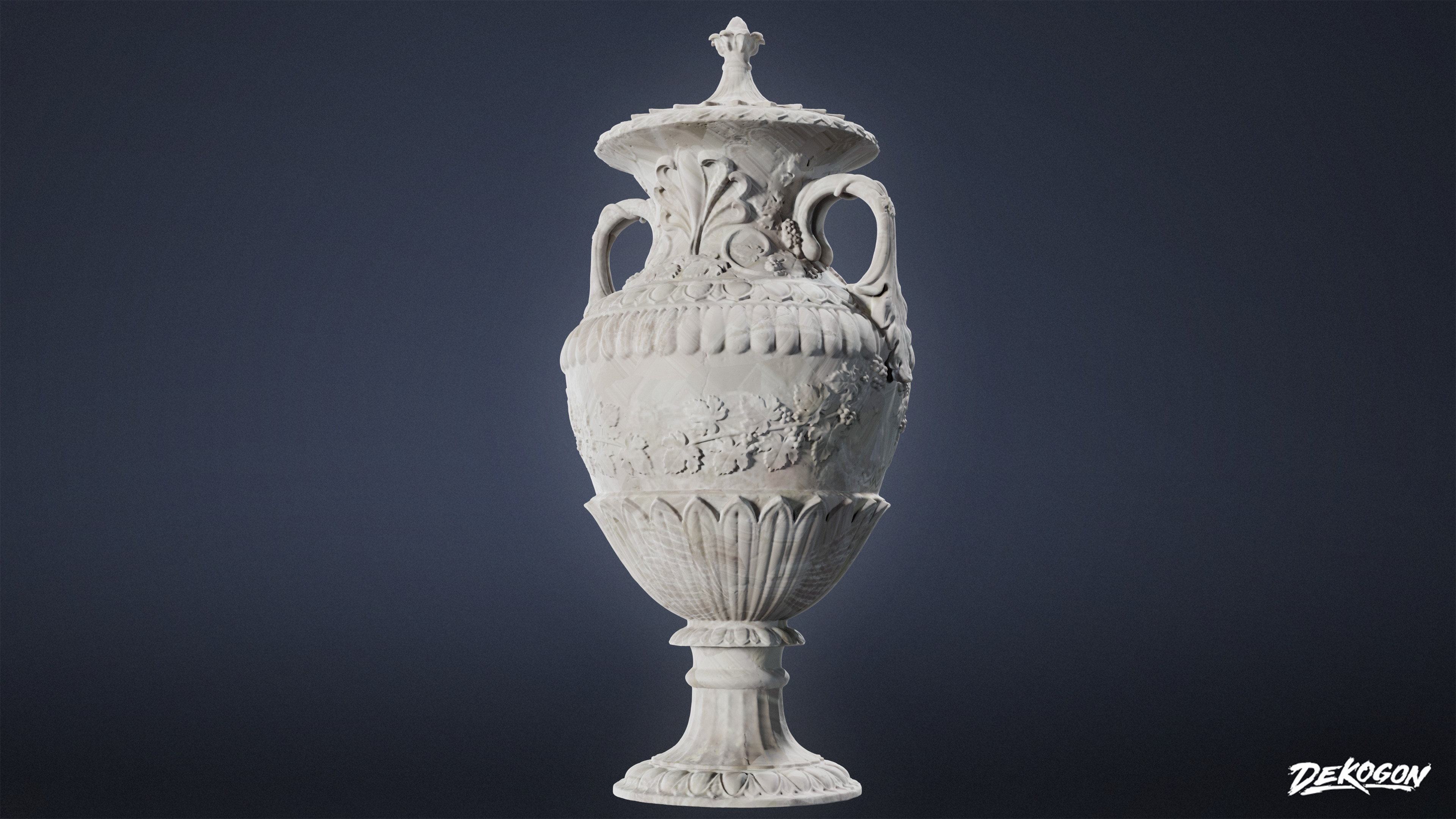 STONE SCULPTURES - Urn Sculpture 06 - NANITE Low-poly 3D model_3