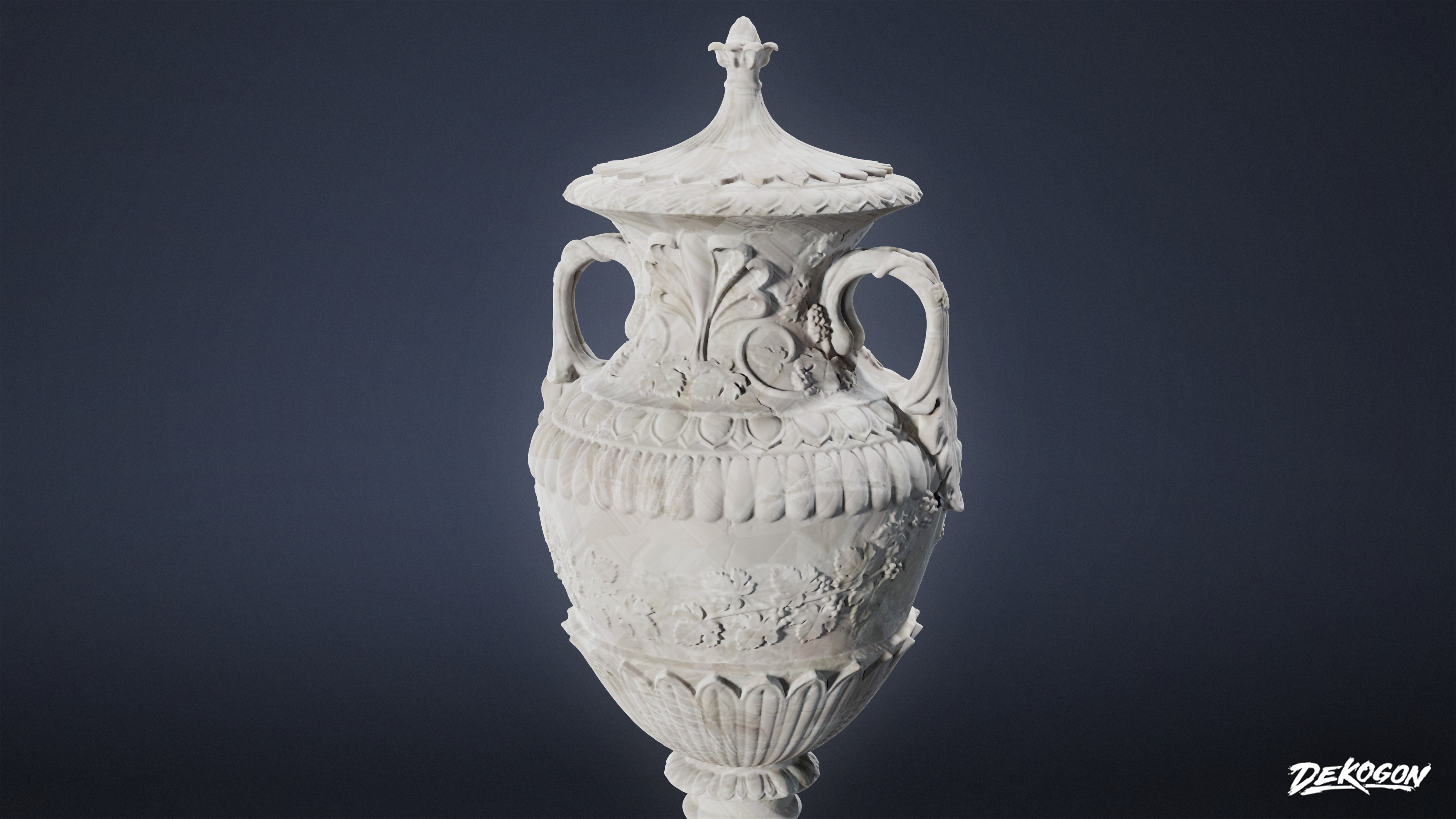 STONE SCULPTURES - Urn Sculpture 06 - NANITE Low-poly 3D model_4