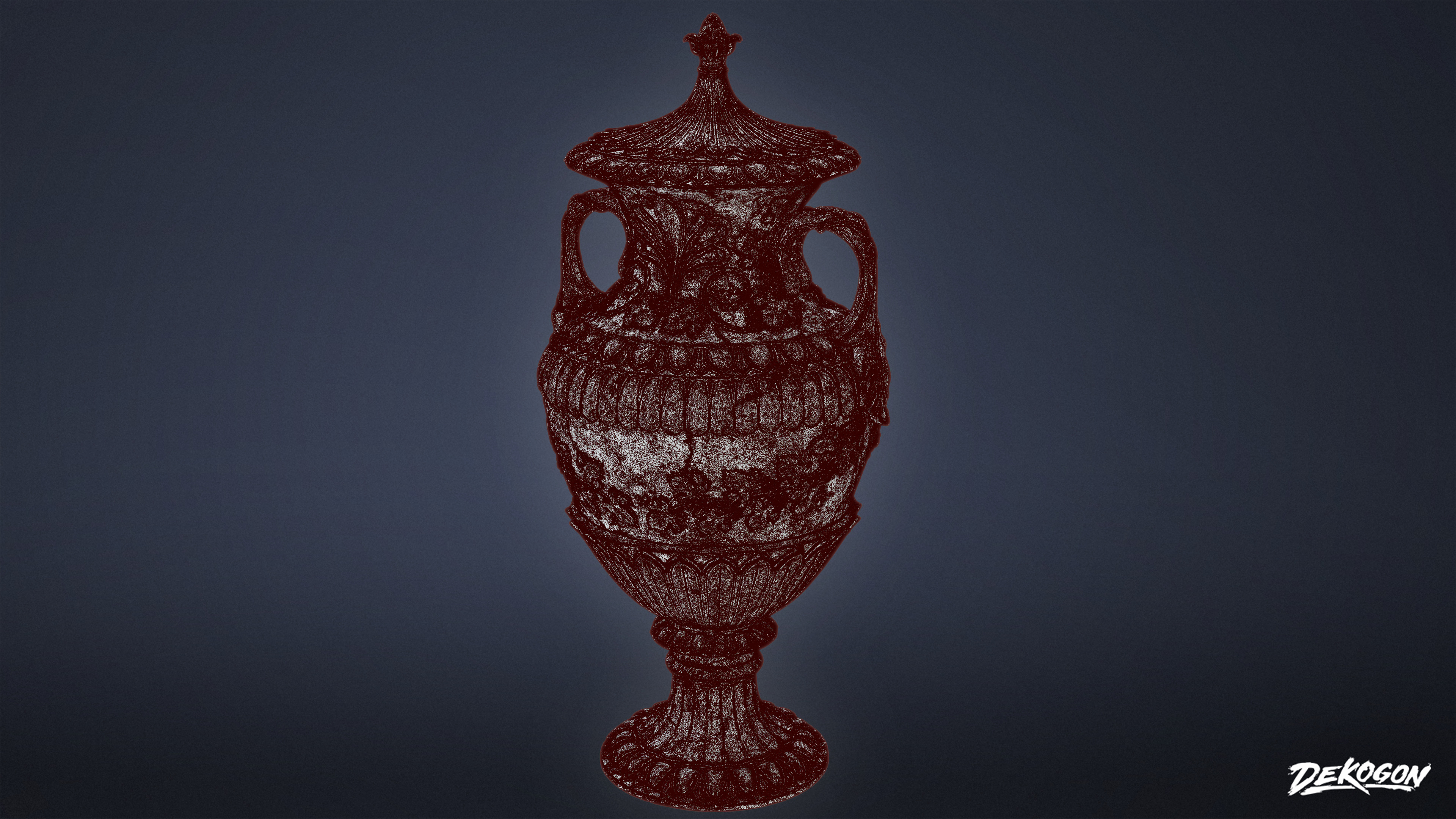 STONE SCULPTURES - Urn Sculpture 06 - NANITE Low-poly 3D model_6