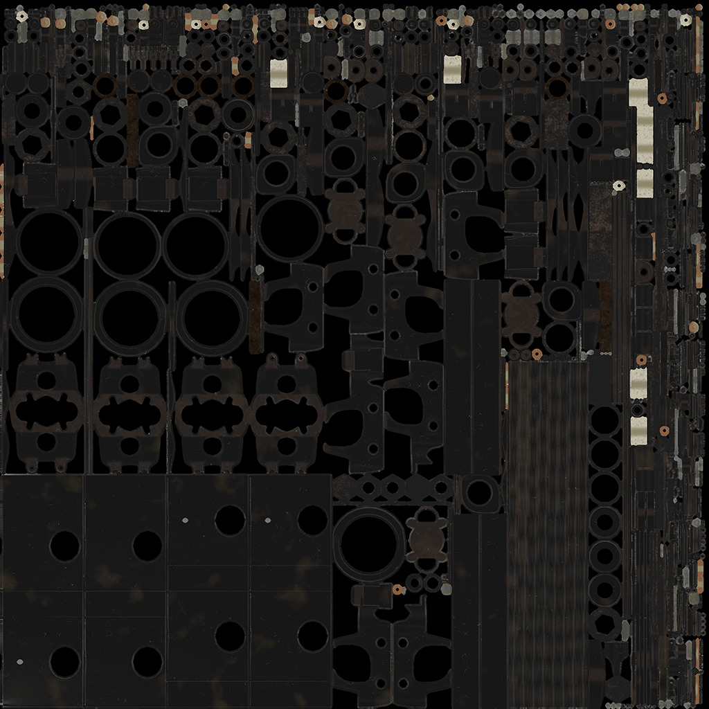 Hall-Scott A7 engine 3D model_12