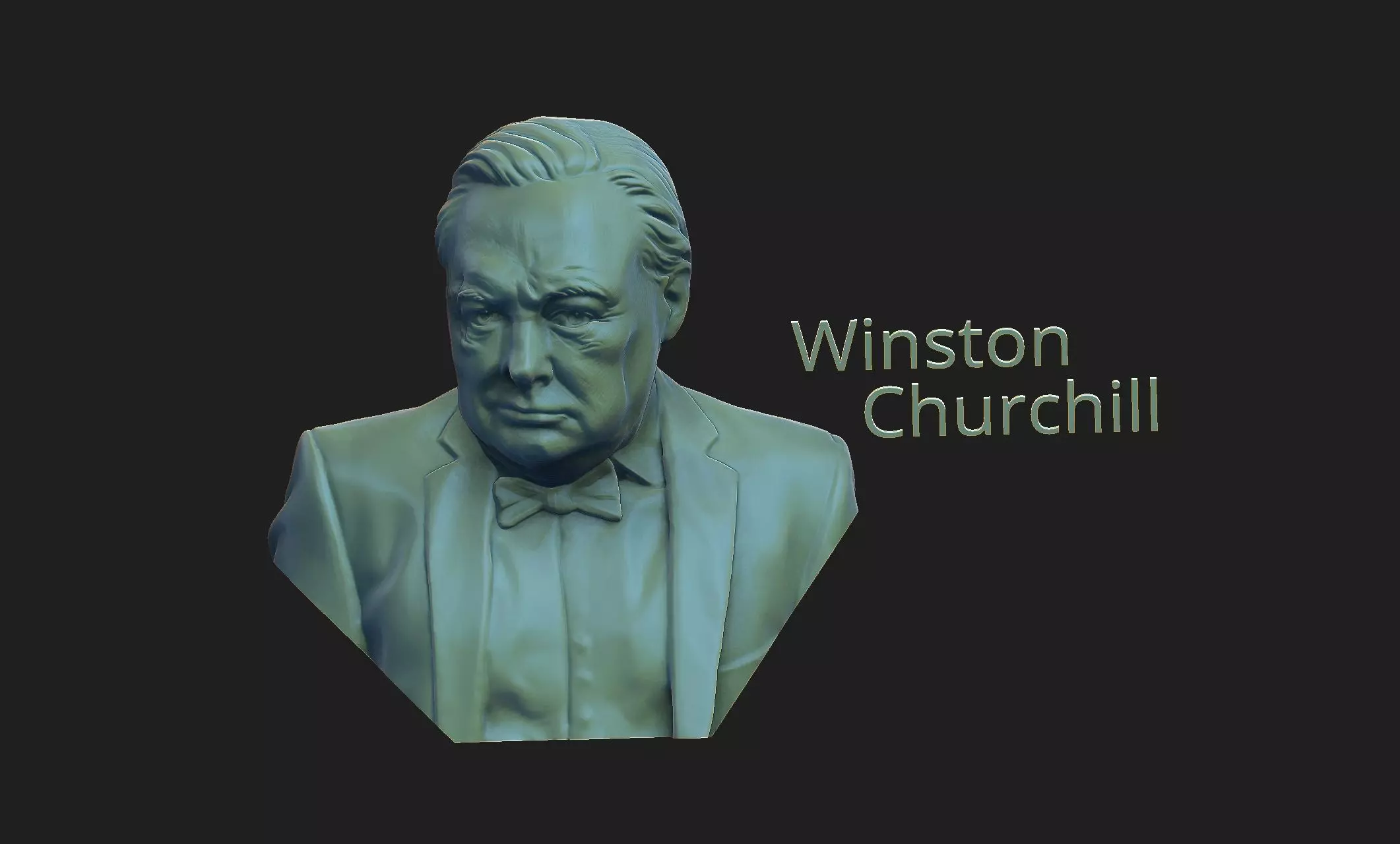 Winston Churchill 3D print model