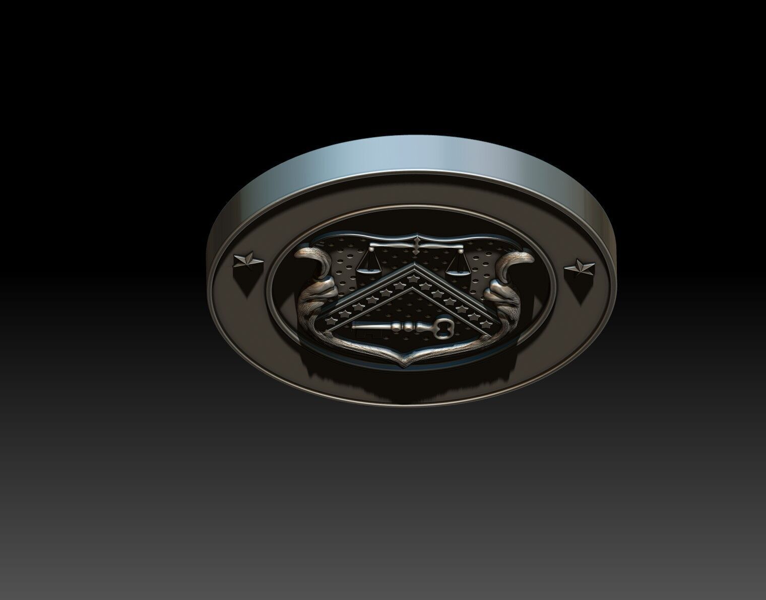 Various Treasury seals 3 3D print model_5